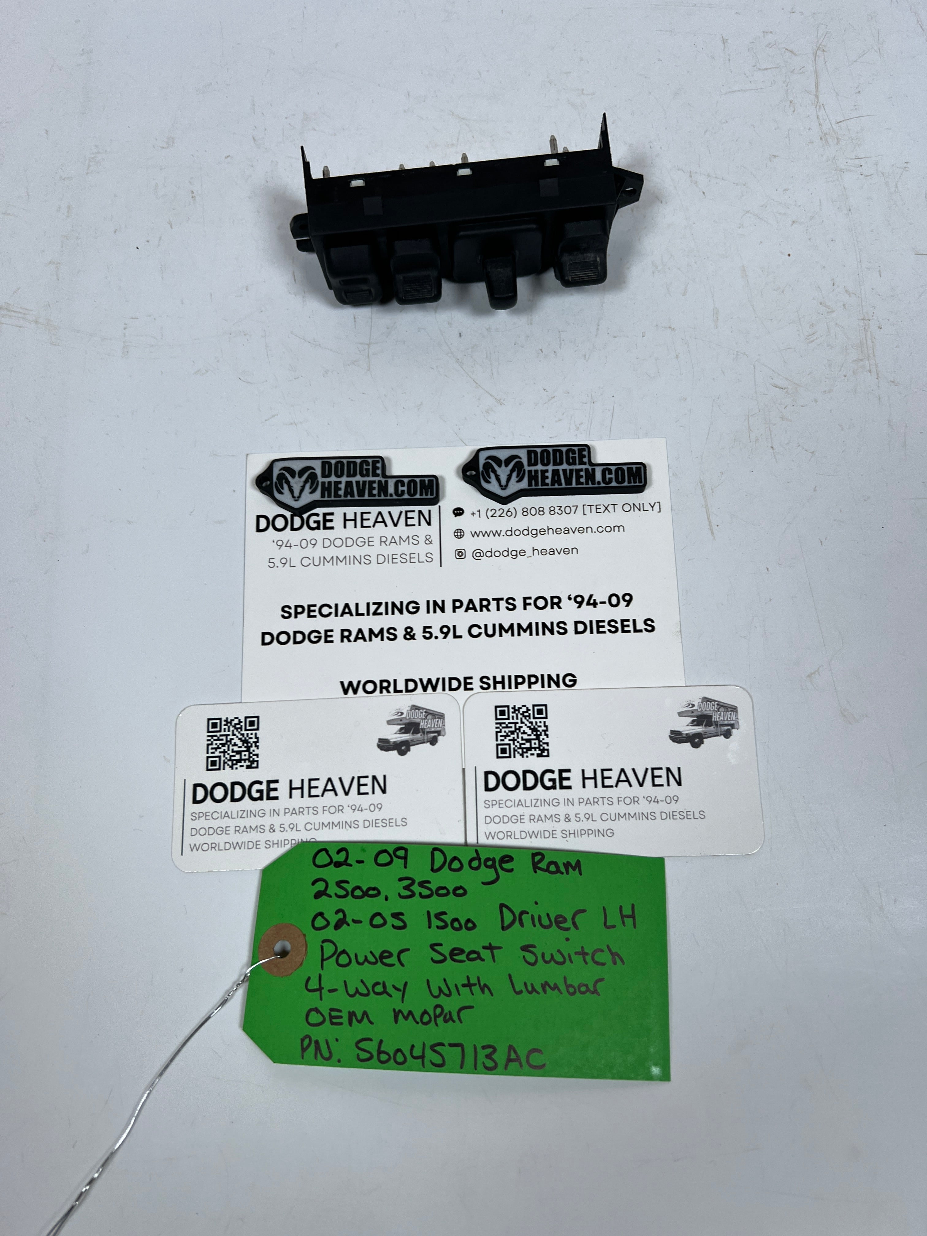 2002-2009 Dodge Ram Driver 4-Button Power Lumbar Seat Switch