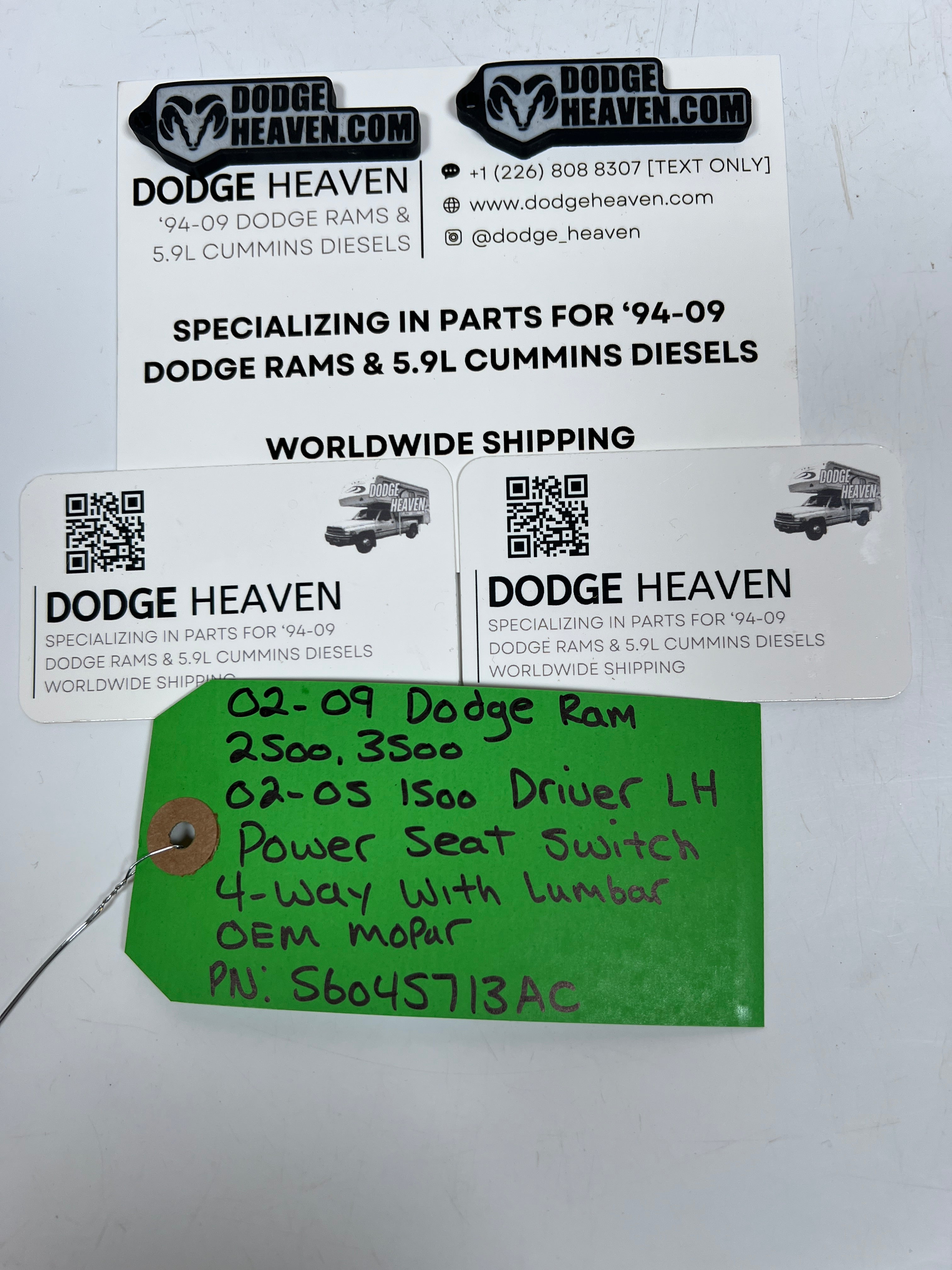 2002-2009 Dodge Ram Driver 4-Button Power Lumbar Seat Switch