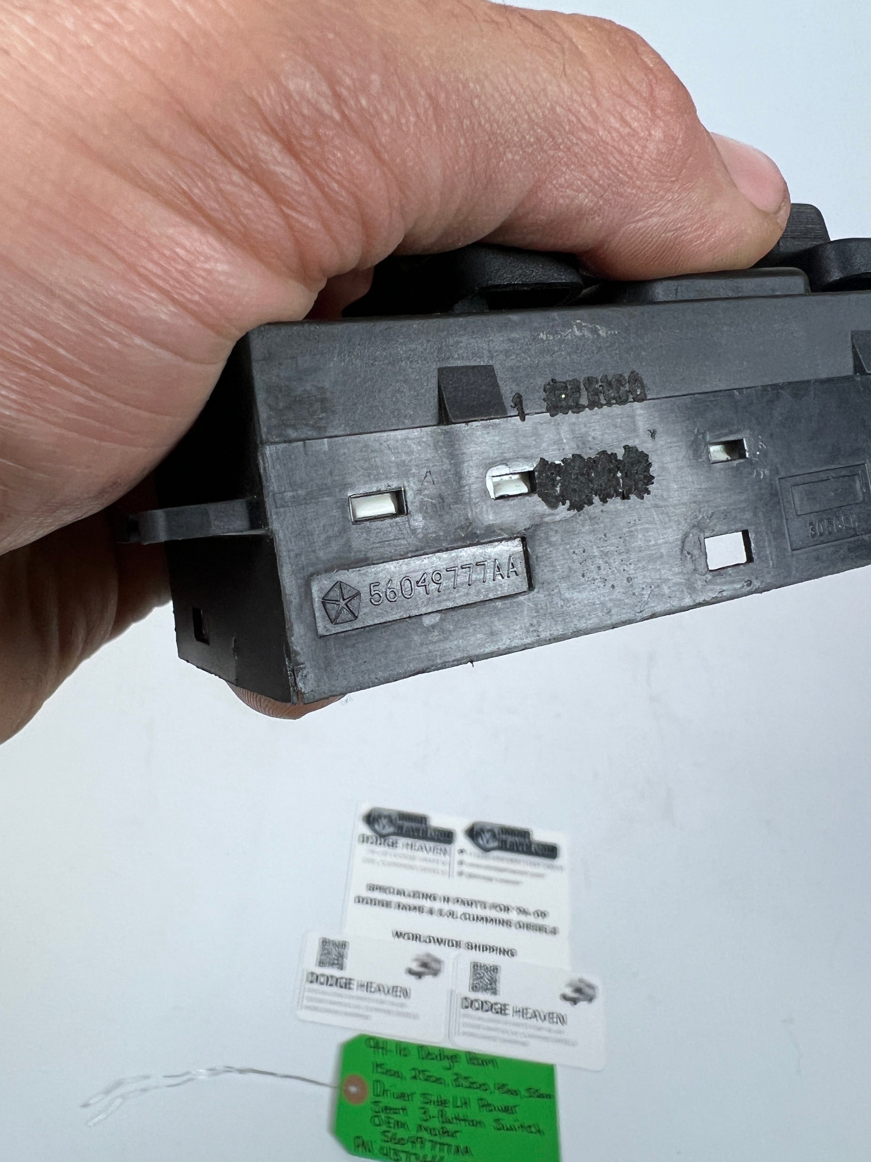 1994-2010 Dodge Ram Driver Power Seat Switch 3-Button Switch
