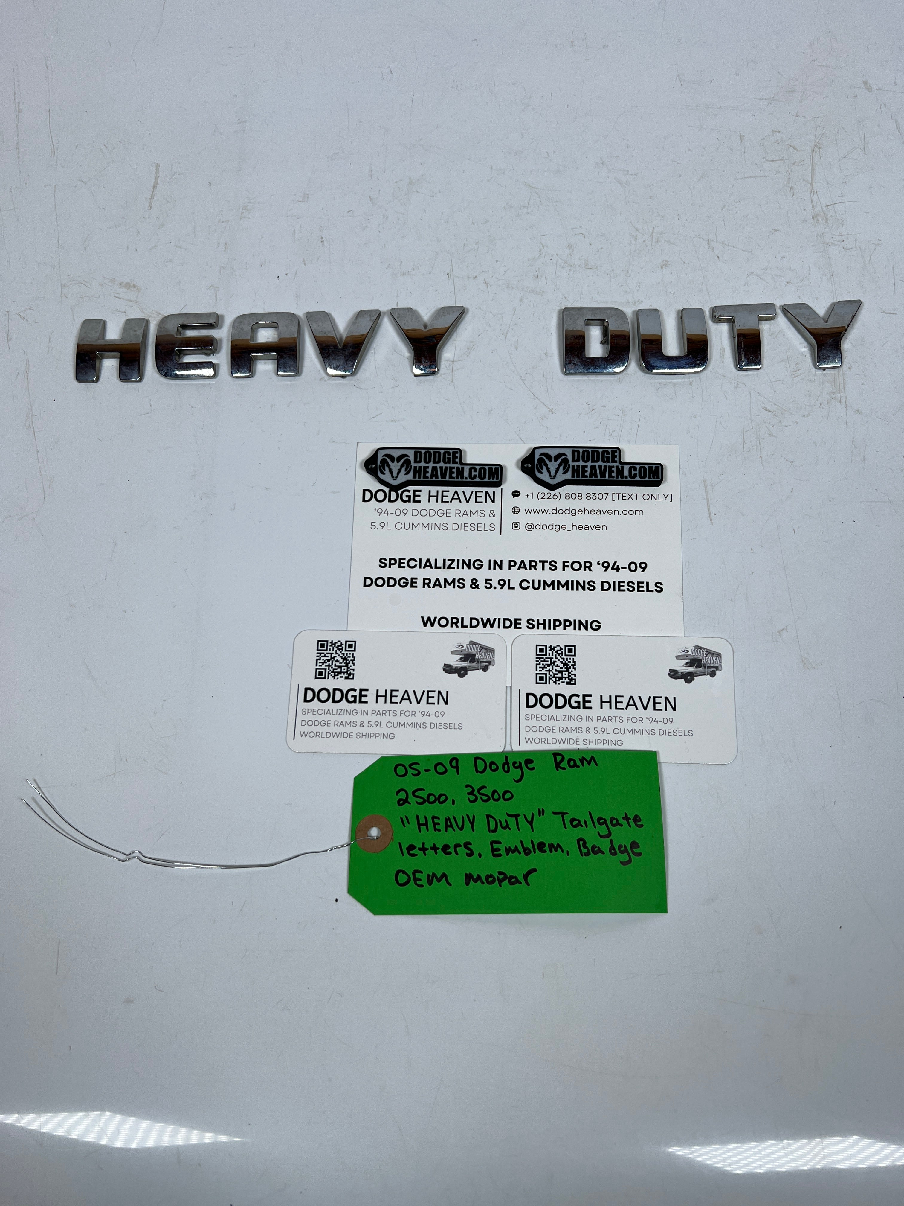 2005-2009 Dodge Ram 2500 3500 "Heavy Duty"badge Emblem Logo Tailgate