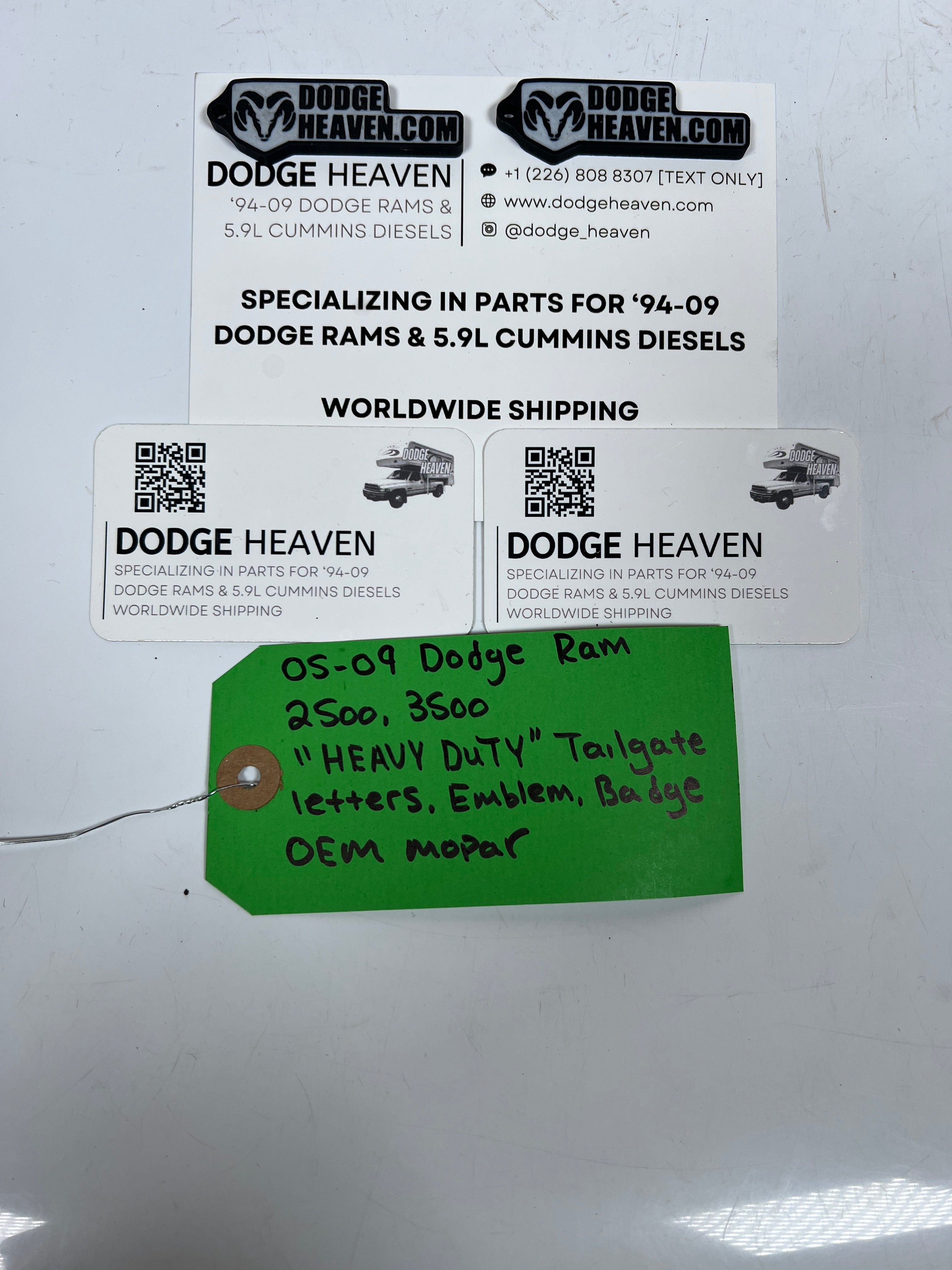 2005-2009 Dodge Ram 2500 3500 "Heavy Duty"badge Emblem Logo Tailgate