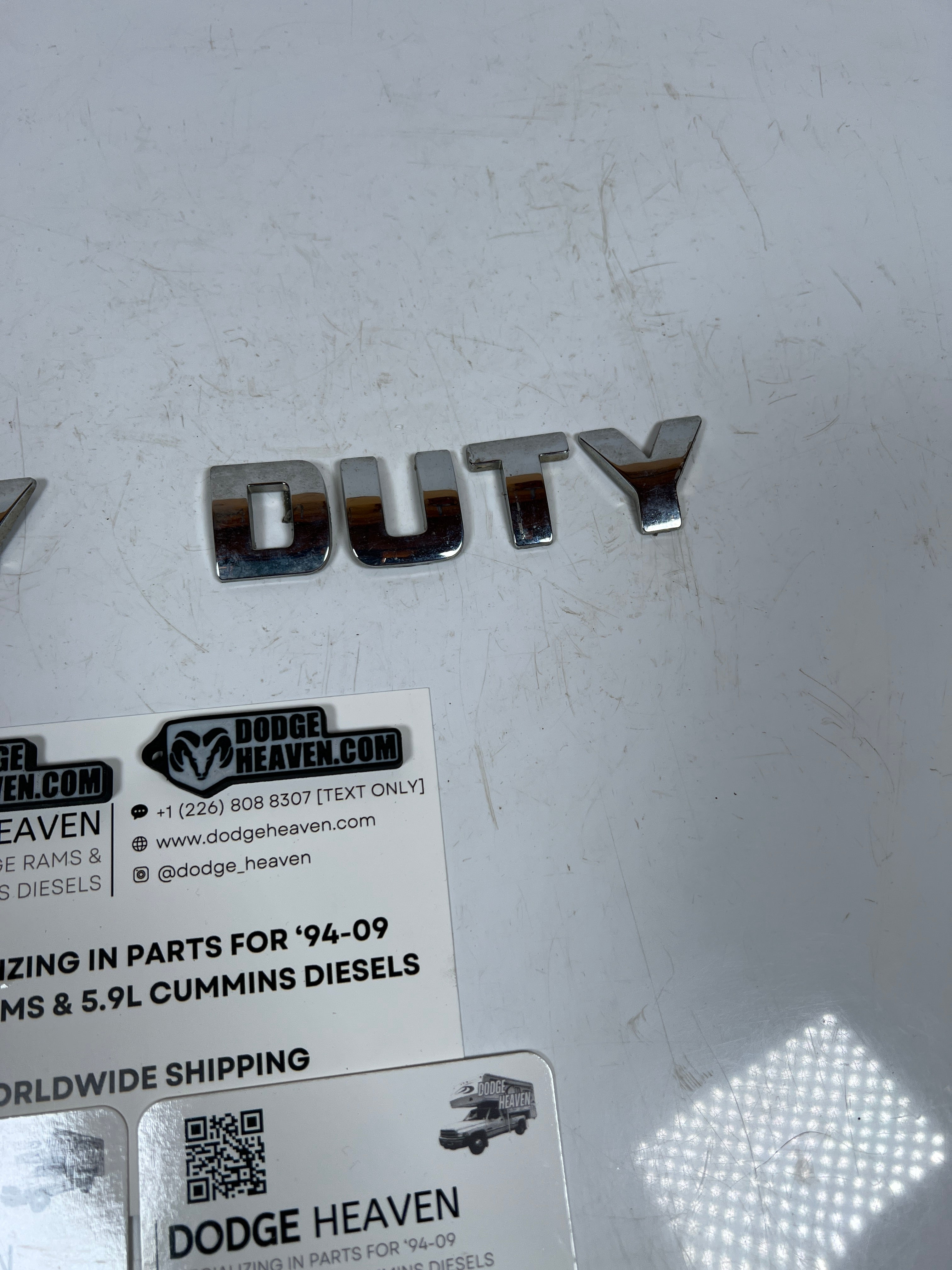 2005-2009 Dodge Ram 2500 3500 "Heavy Duty"badge Emblem Logo Tailgate