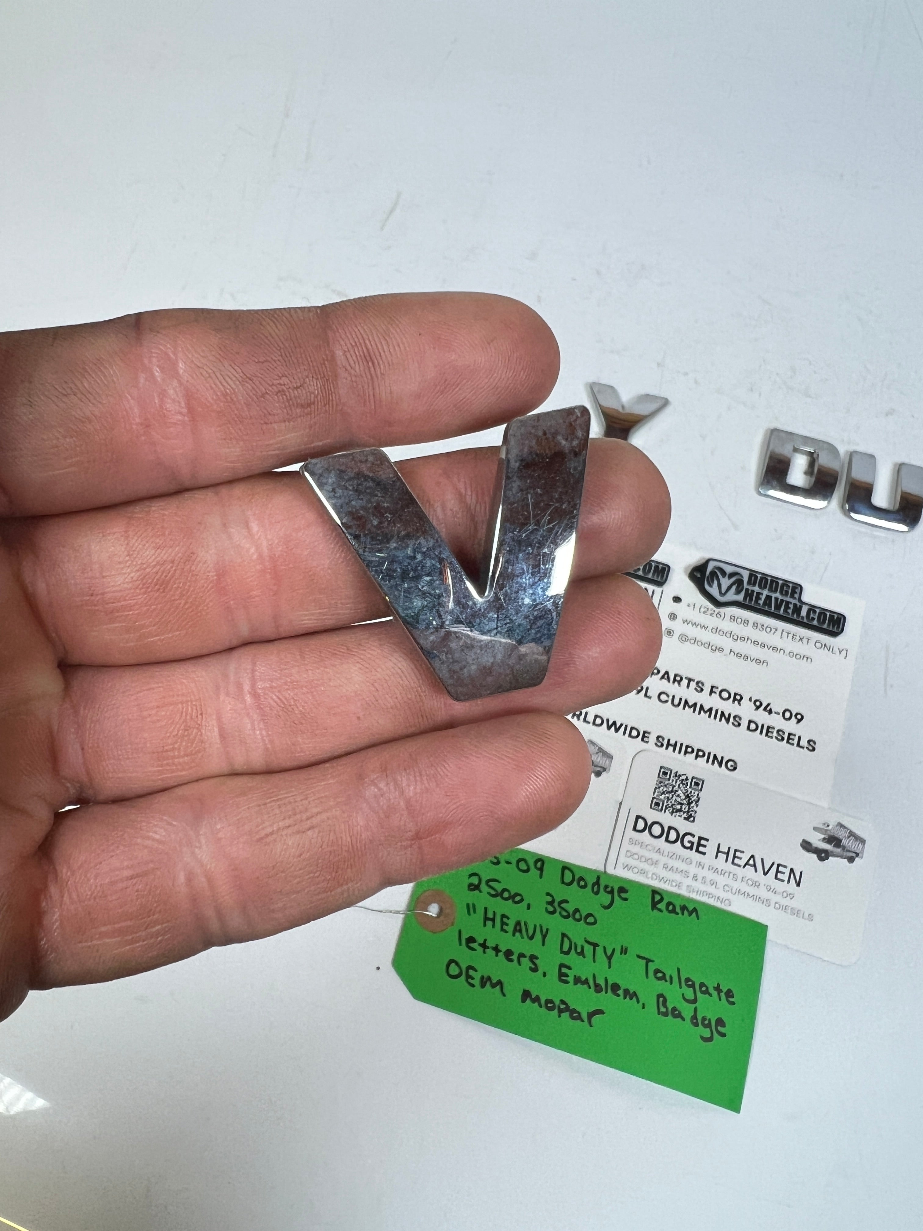 2005-2009 Dodge Ram 2500 3500 "Heavy Duty"badge Emblem Logo Tailgate