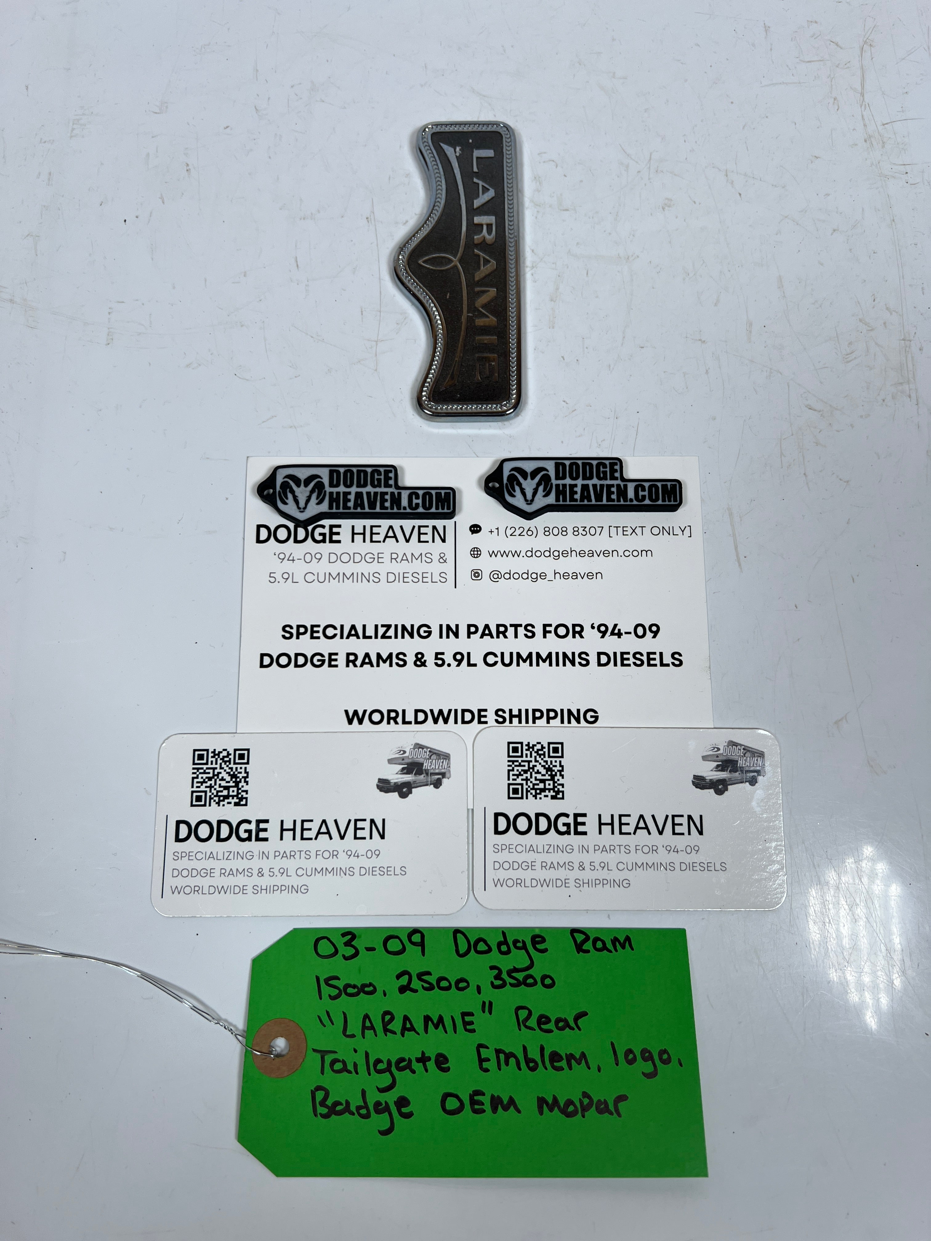 2003-2009 Dodge Ram "LARAMIE"Rear Tailgate Emblem badge Logo