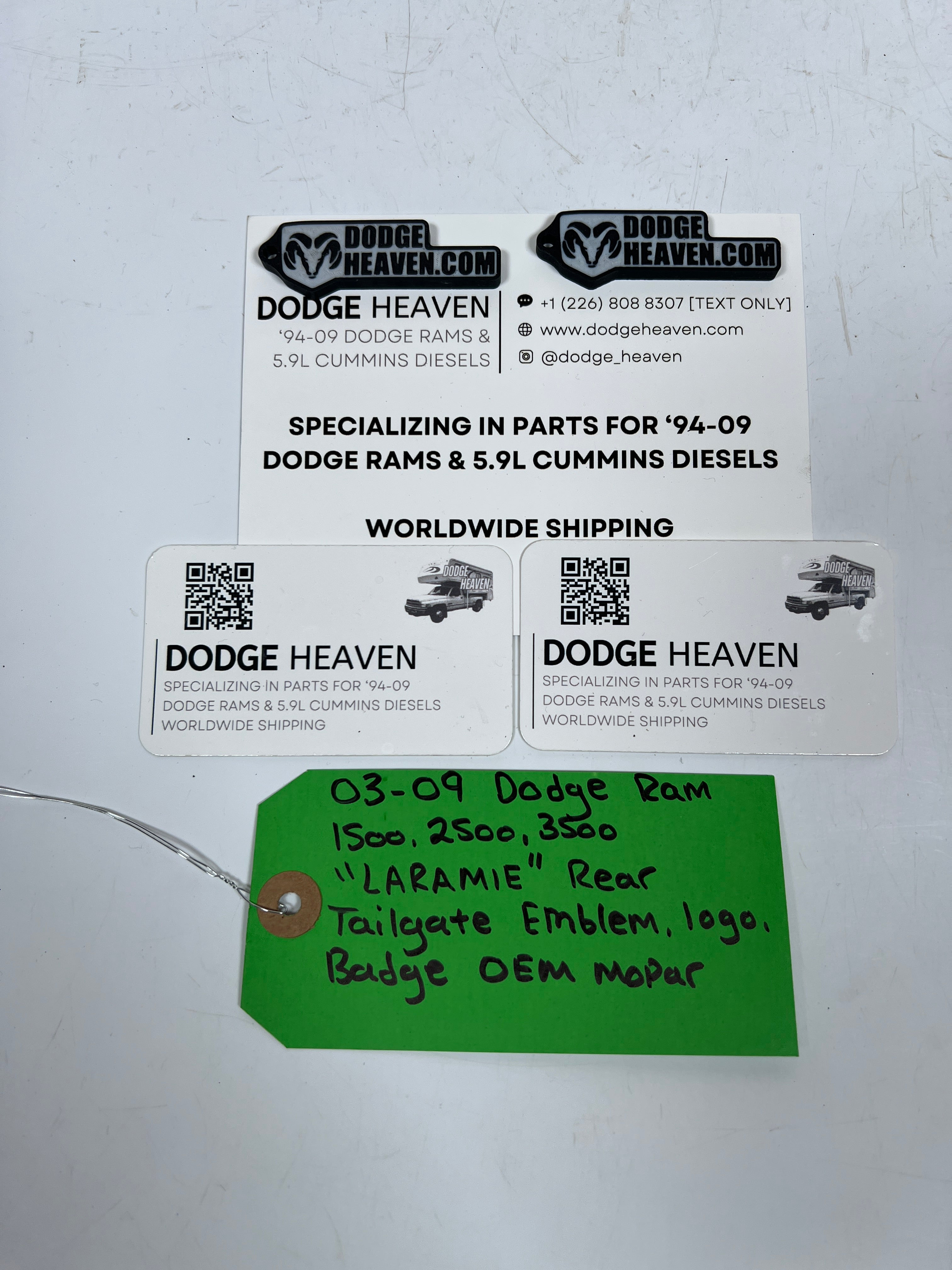2003-2009 Dodge Ram "LARAMIE"Rear Tailgate Emblem badge Logo