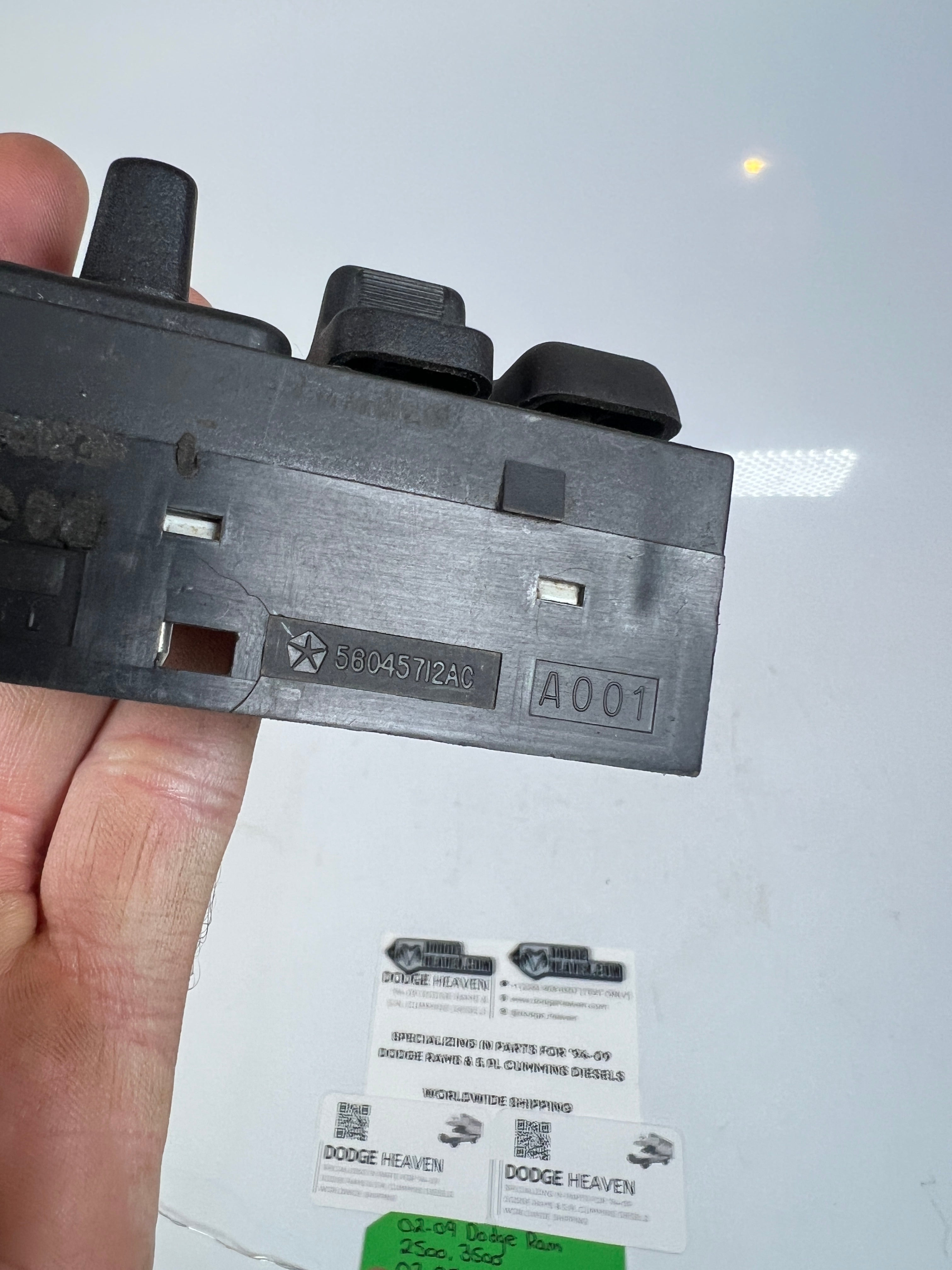 2002-2009 Dodge Ram Passenger Front 4-Button Power Lumbar Seat Switch