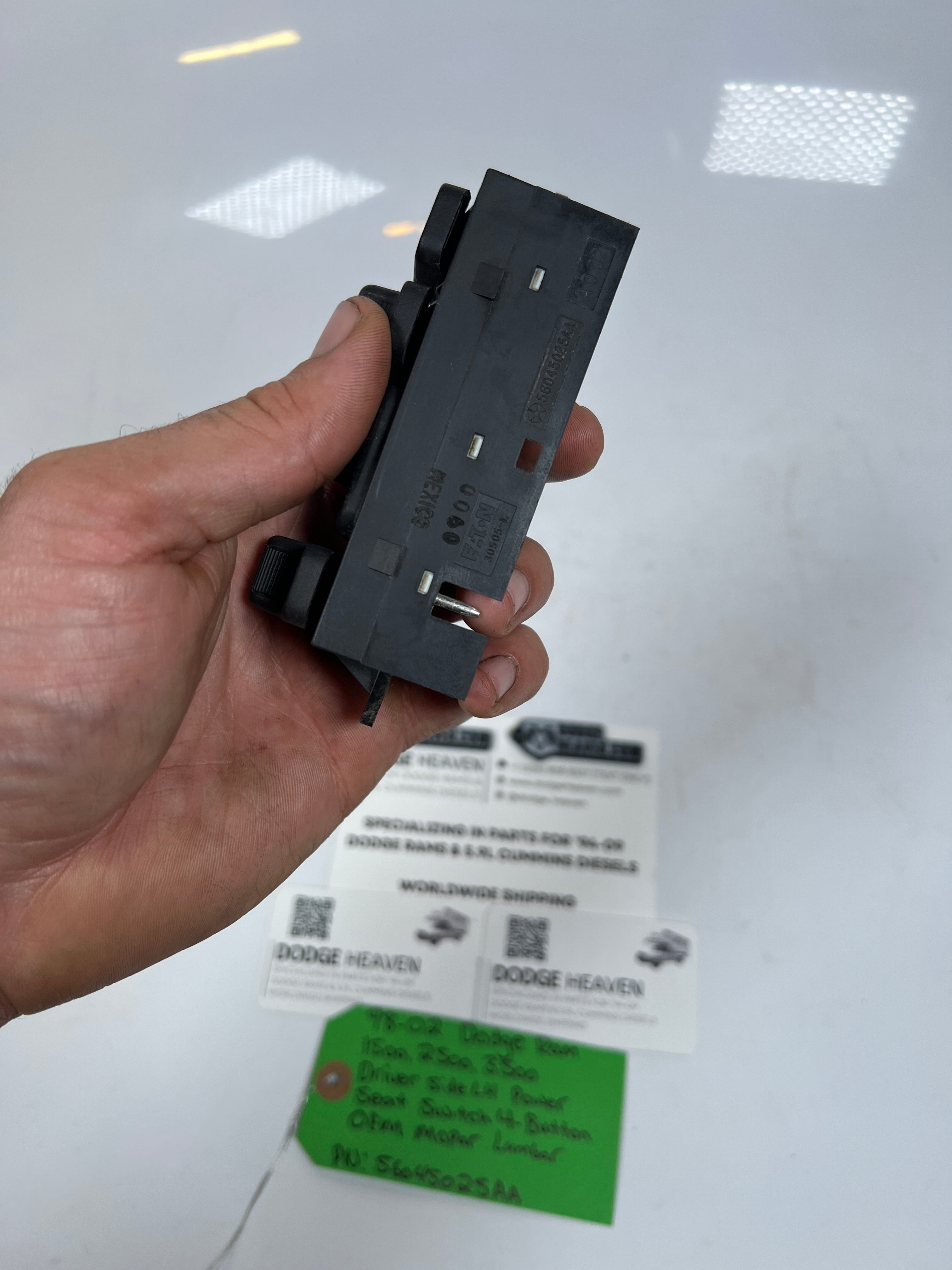 1998-2002 Dodge Ram Driver Power 4-Button Seat Switch Lumbar