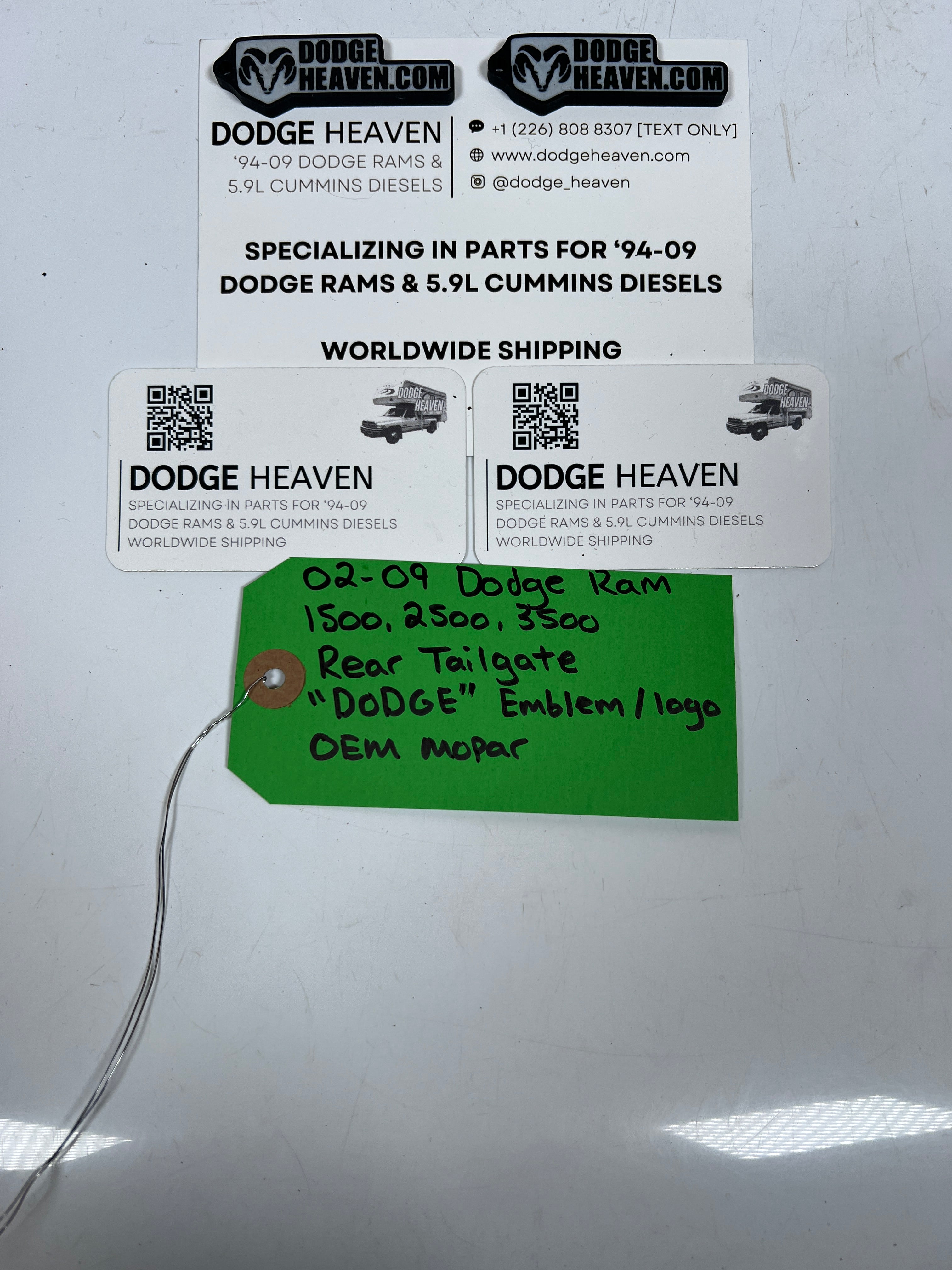 2002-2009 Dodge Ram "DODGE"Side Door Emblem Logo Badge RH or LH
