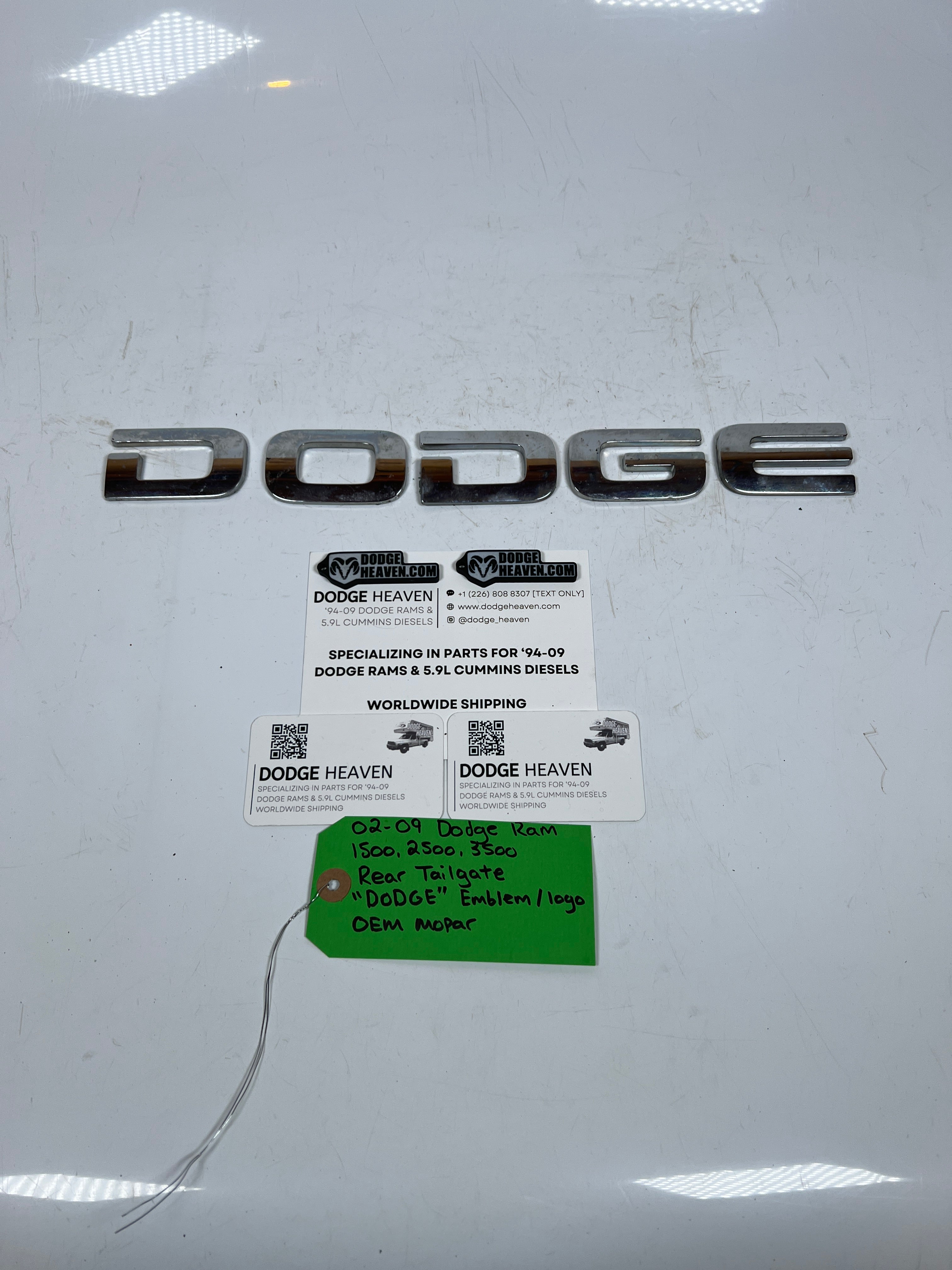 2002-2009 Dodge Ram "DODGE"Side Door Emblem Logo Badge RH or LH