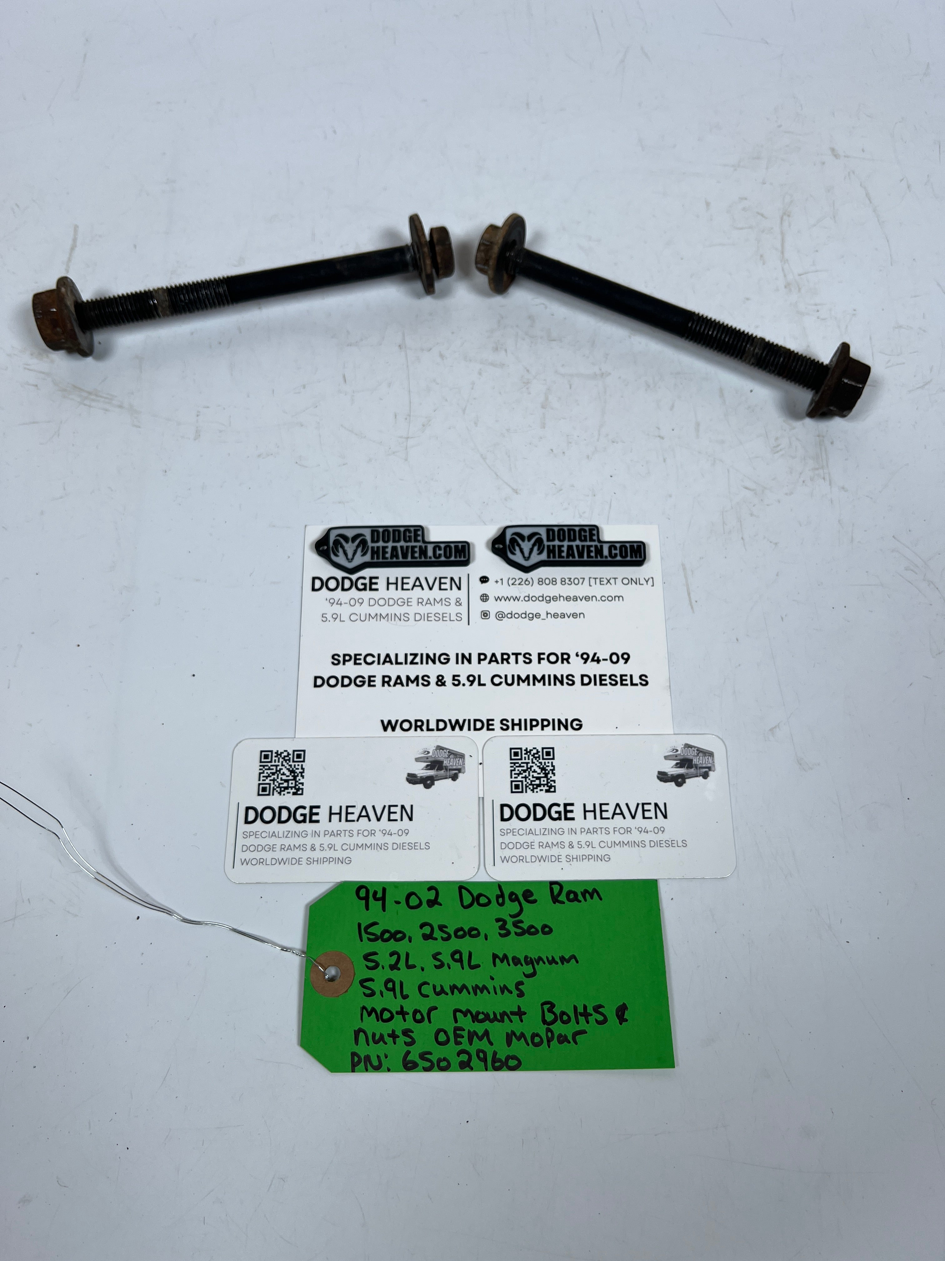 1994-2002 Dodge Ram 1500-3500 Gas & Diesel Motor Mount Bolts & Nuts