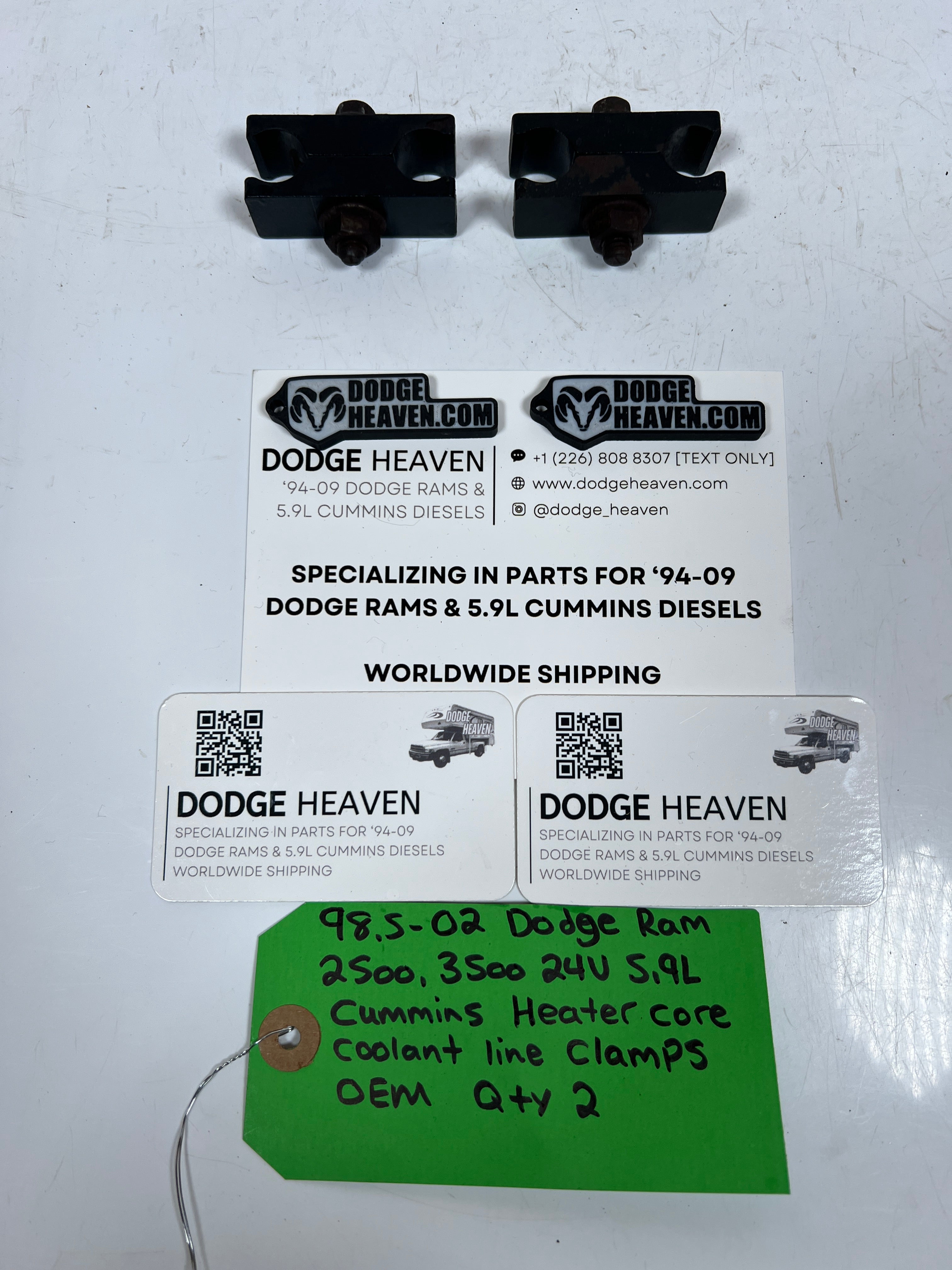 1998.5-2002 Dodge Ram 24 Valve 5.9L Cummins Heater Core Coolant Line Clamps
