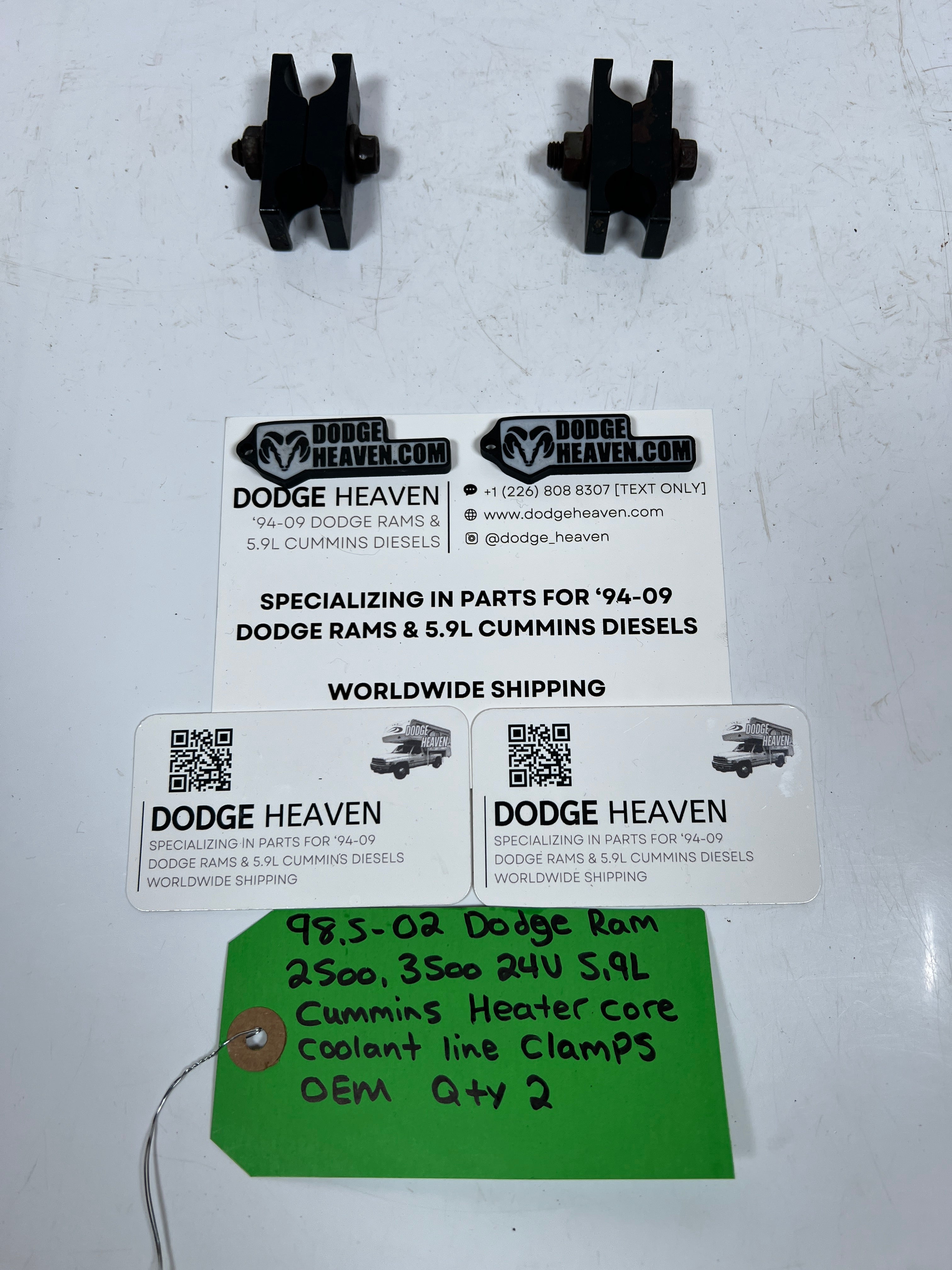 1998.5-2002 Dodge Ram 24 Valve 5.9L Cummins Heater Core Coolant Line Clamps