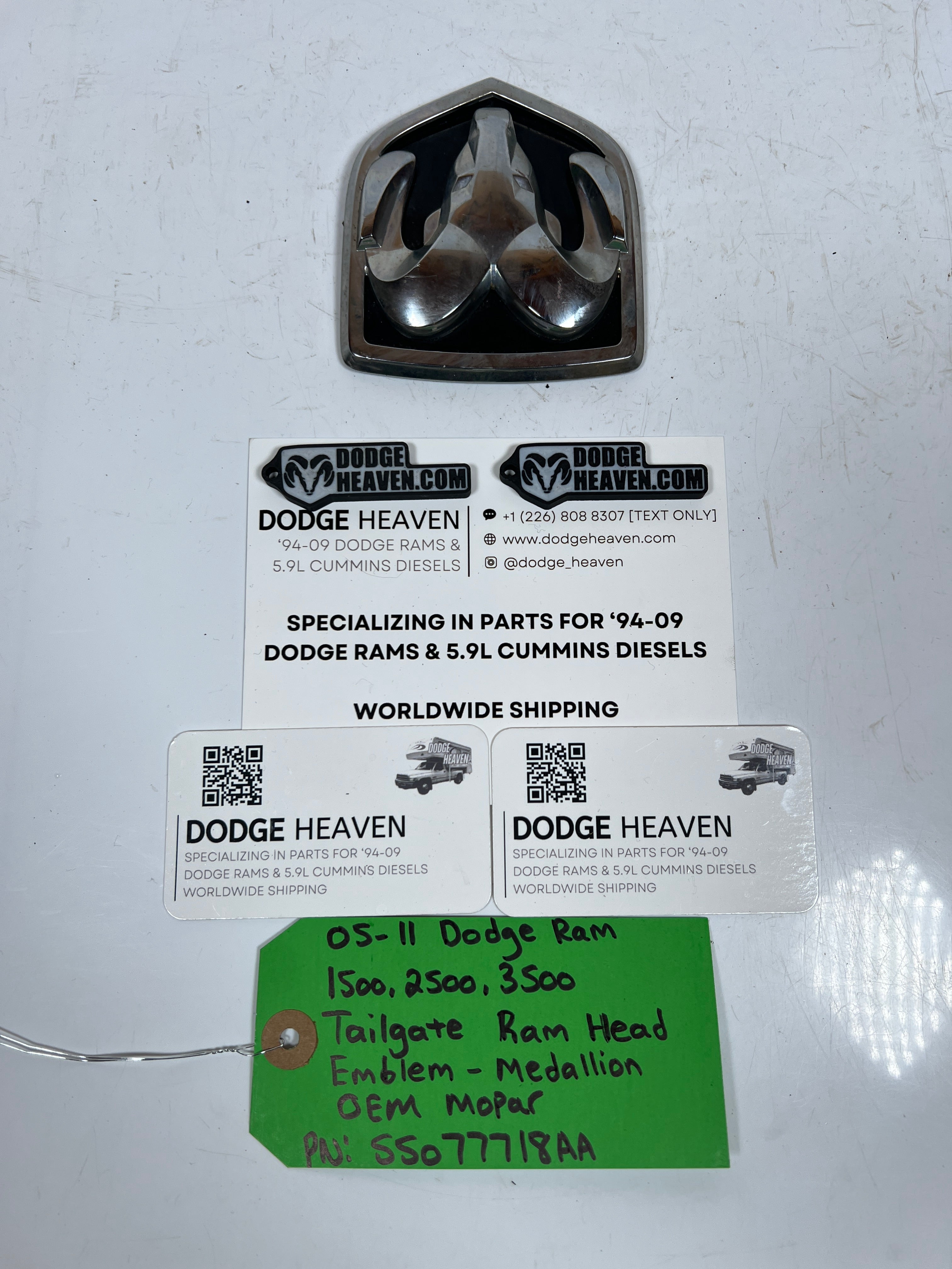 2005-2011 Dodge Ram Tailgate RAM HEAD Emblem Medallion Badge