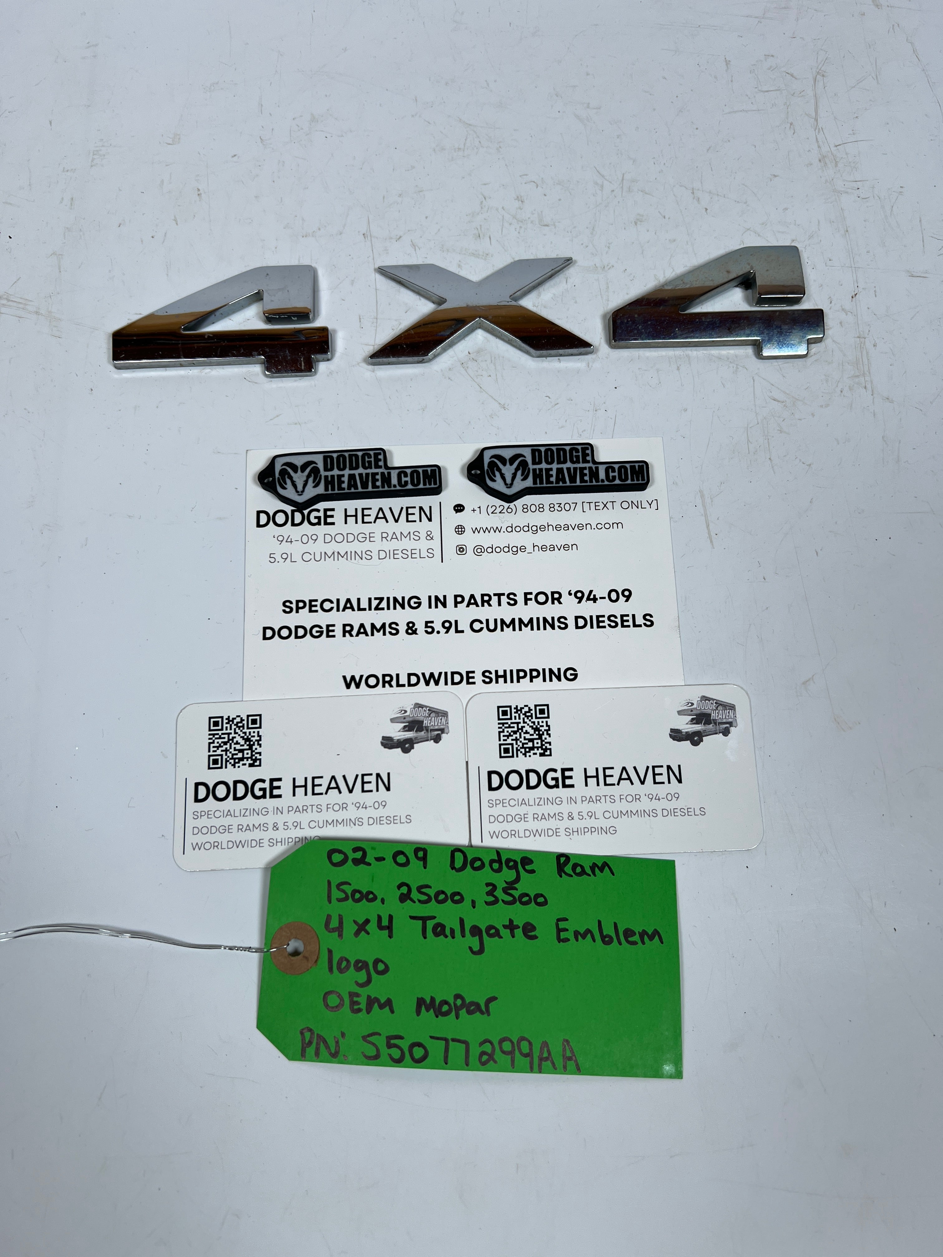 2002-2009 Dodge Ram "4X4"tailgate Emblem Logo Badge