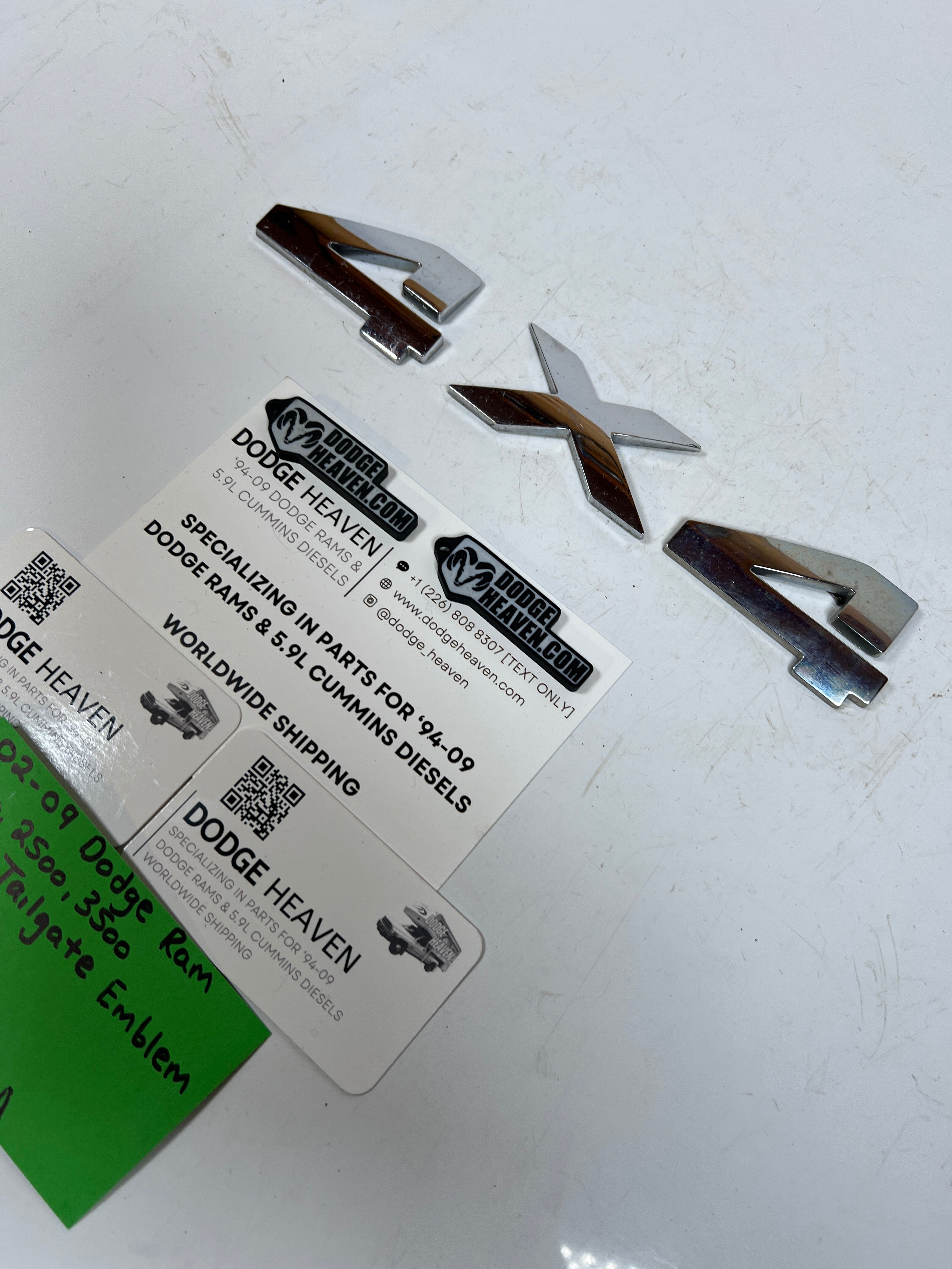 2002-2009 Dodge Ram "4X4"tailgate Emblem Logo Badge