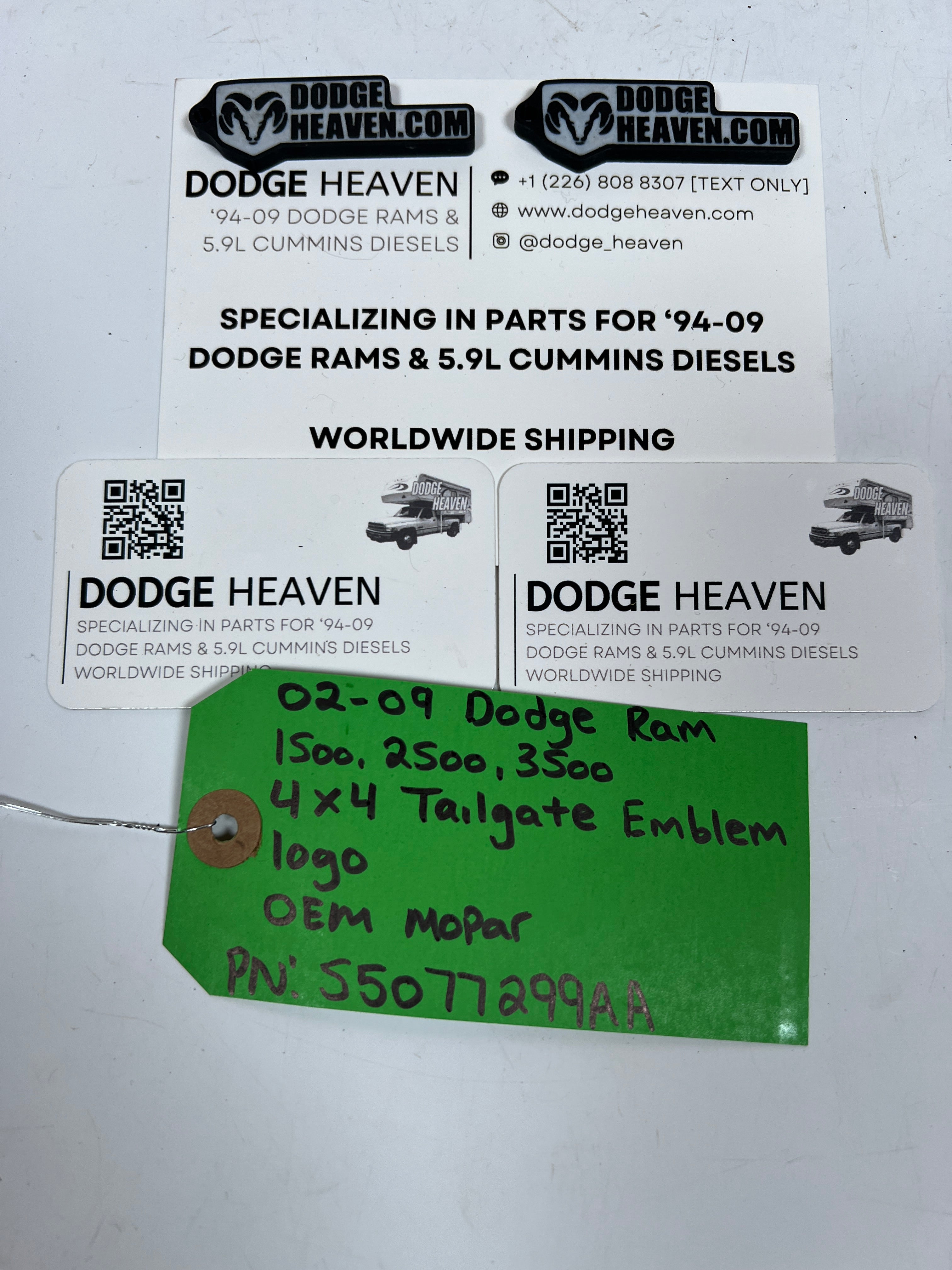 2002-2009 Dodge Ram "4X4"tailgate Emblem Logo Badge