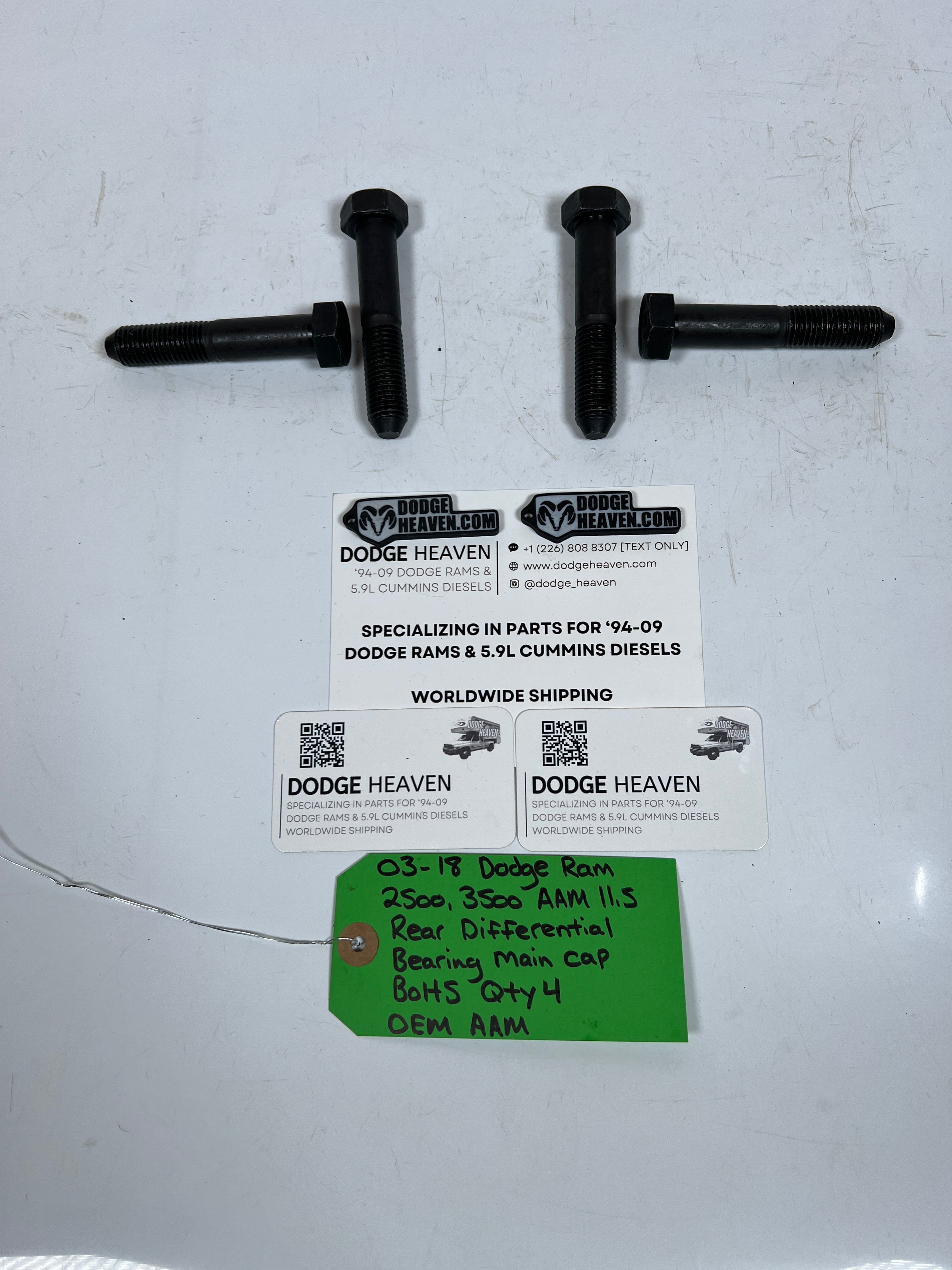 2003-2018 Dodge Ram AAM 11.5 Rear Differential Bearing Main Cap Bolts QTY 4