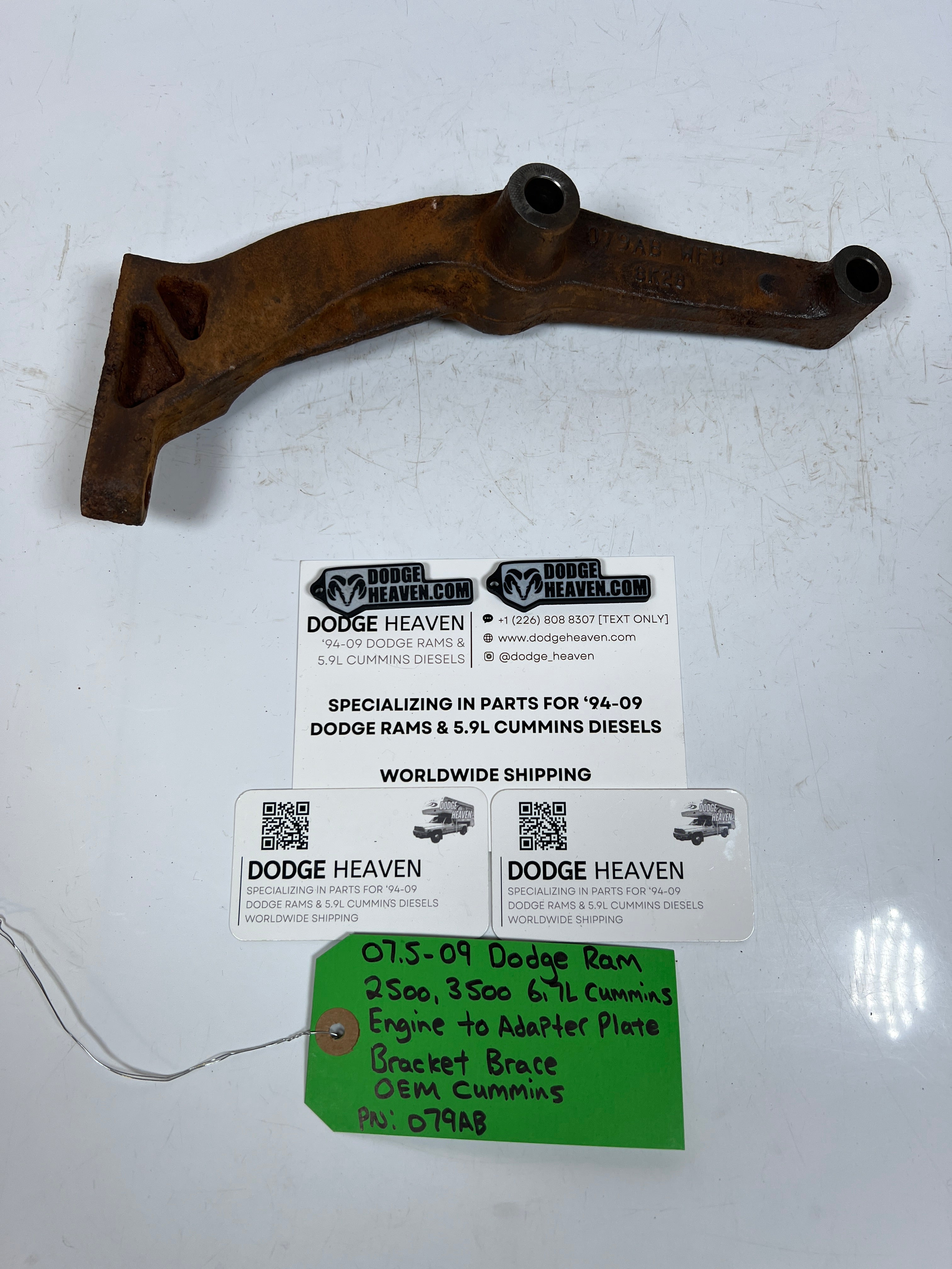 2007.5-2009 Dodge Ram 6.7L Cummins Engine to Adpter Plate Bracket Brace