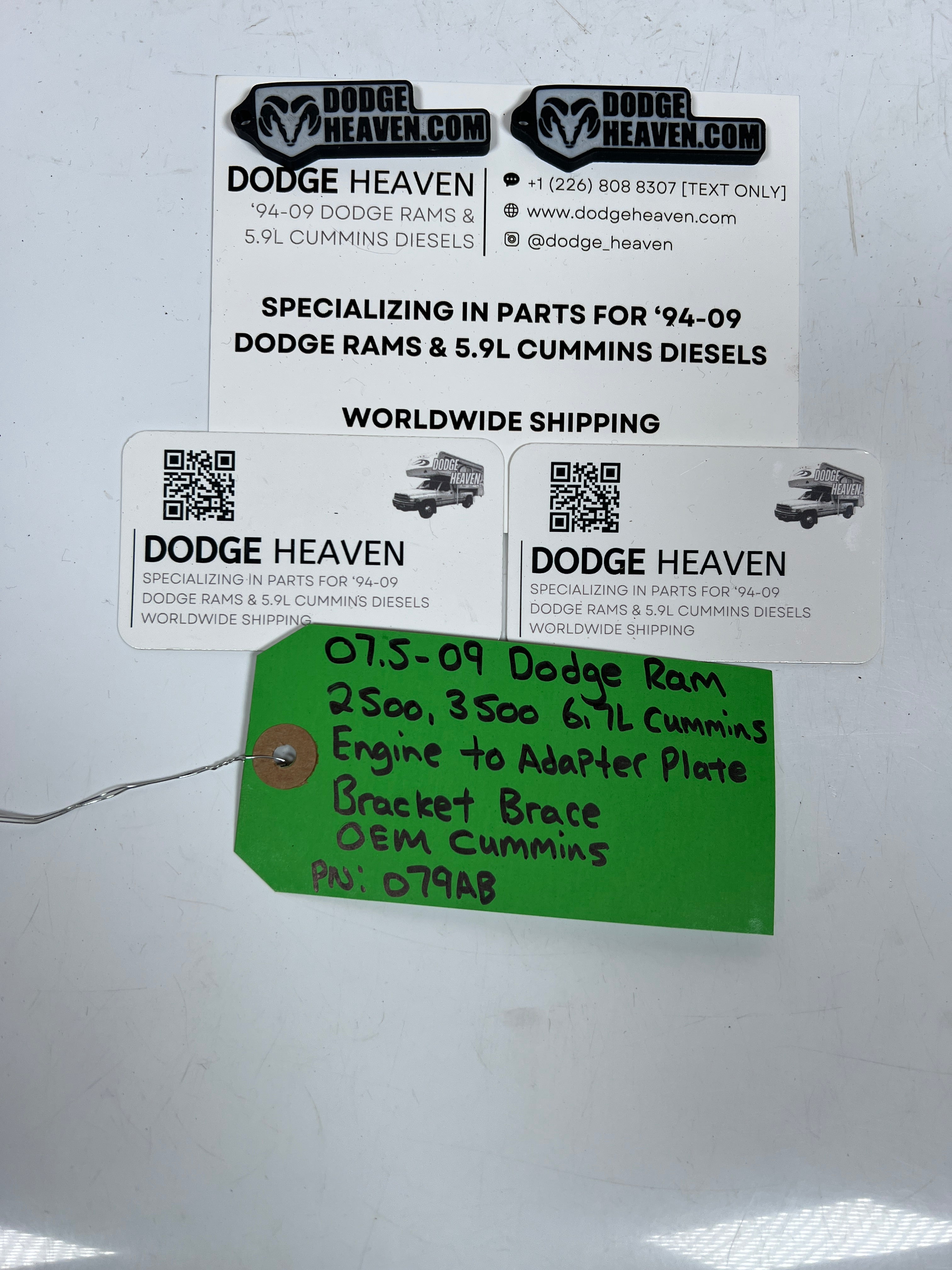 2007.5-2009 Dodge Ram 6.7L Cummins Engine to Adpter Plate Bracket Brace