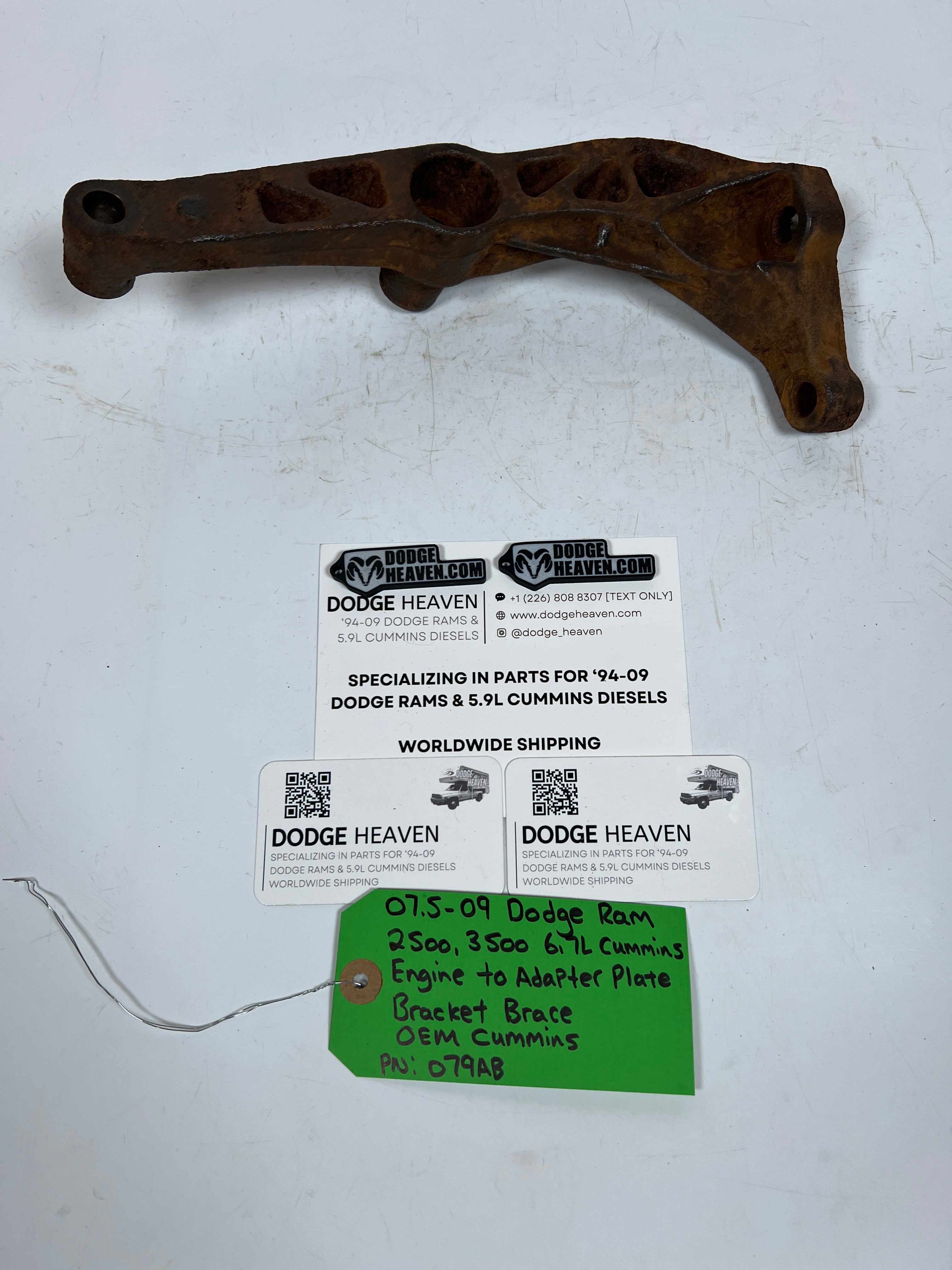 2007.5-2009 Dodge Ram 6.7L Cummins Engine to Adpter Plate Bracket Brace