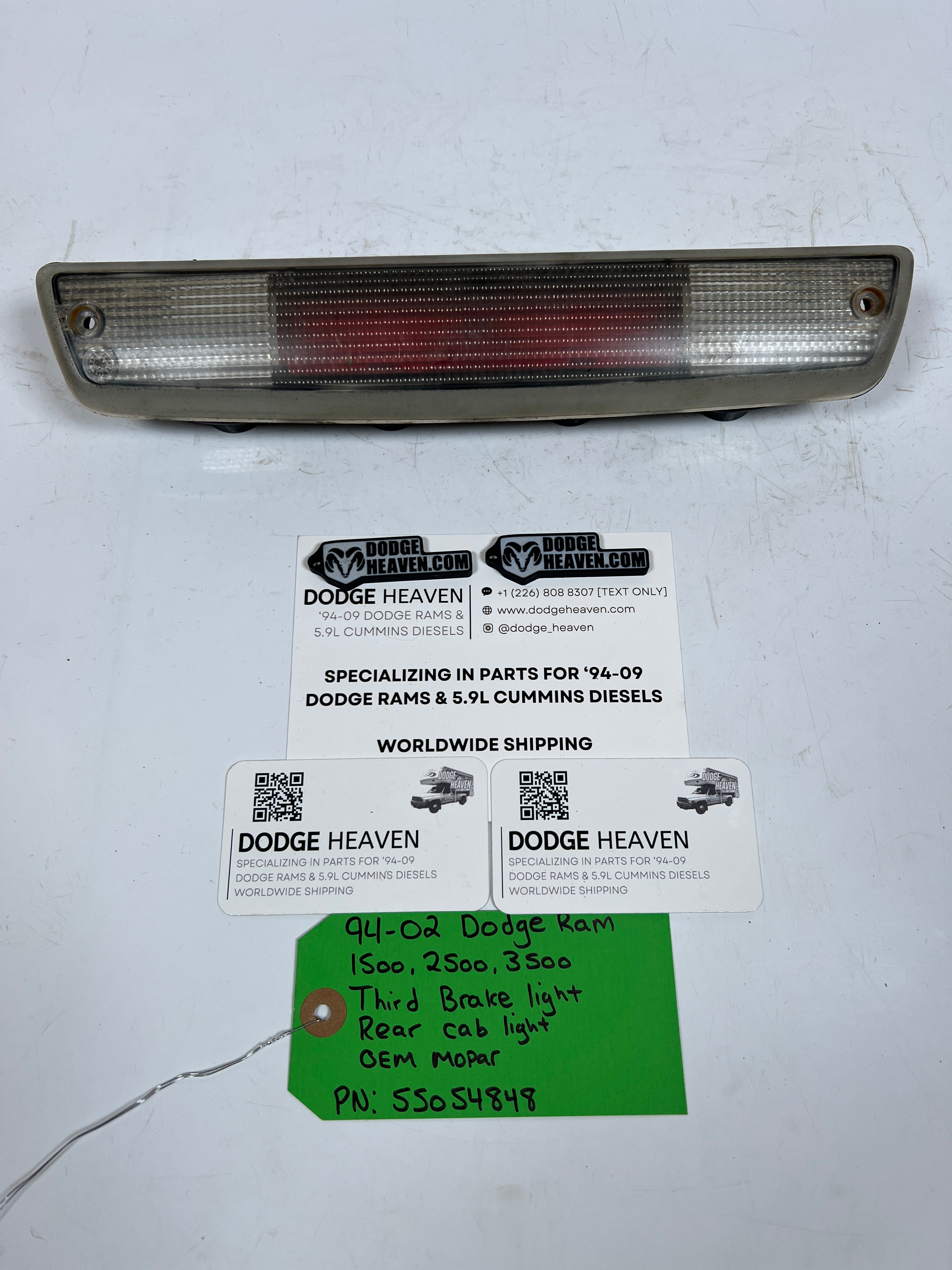 1994-2002 Dodge Ram 1500-3500 Third Brake Light Rear Cab Light