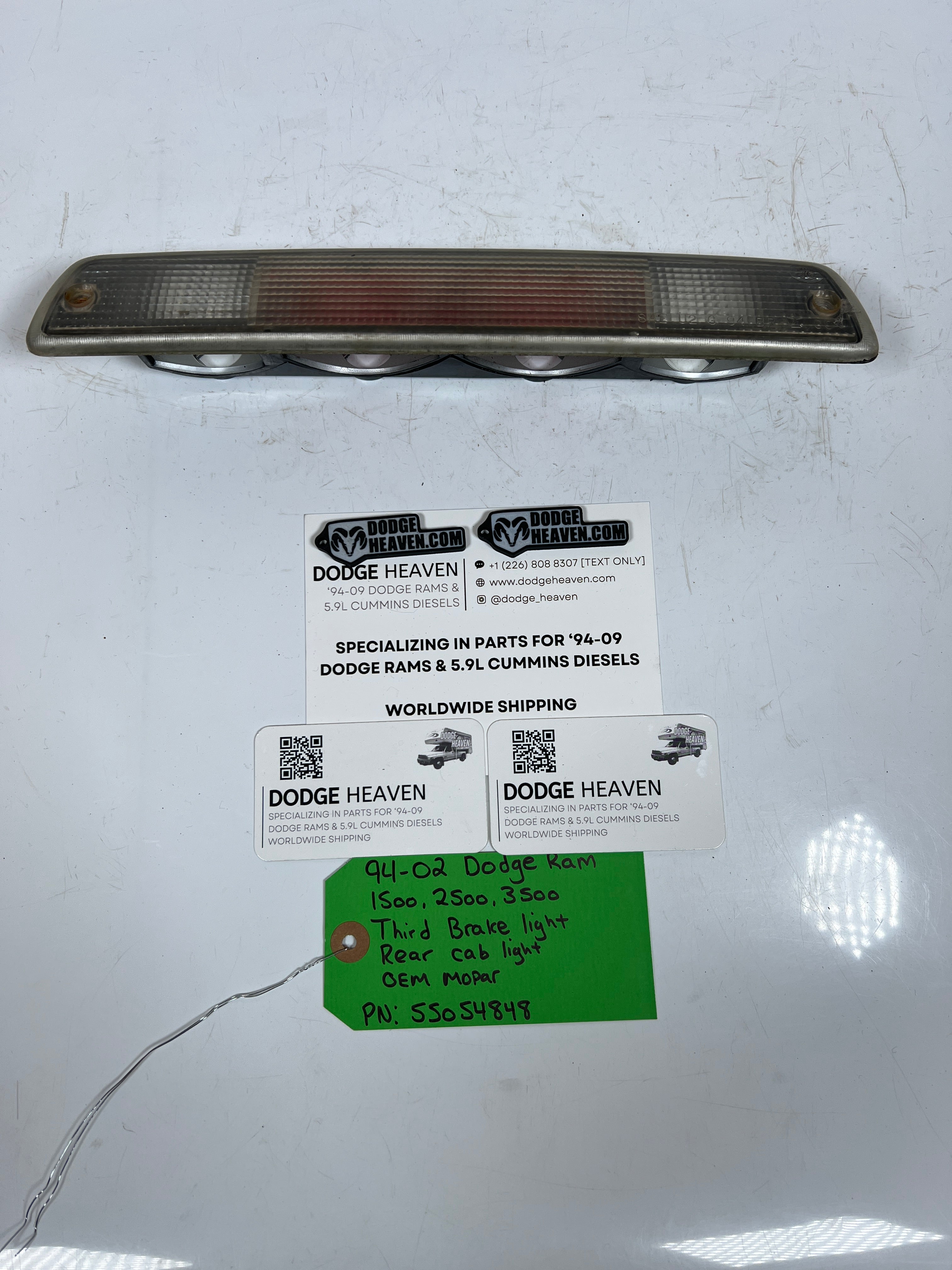 1994-2002 Dodge Ram 1500-3500 Third Brake Light Rear Cab Light