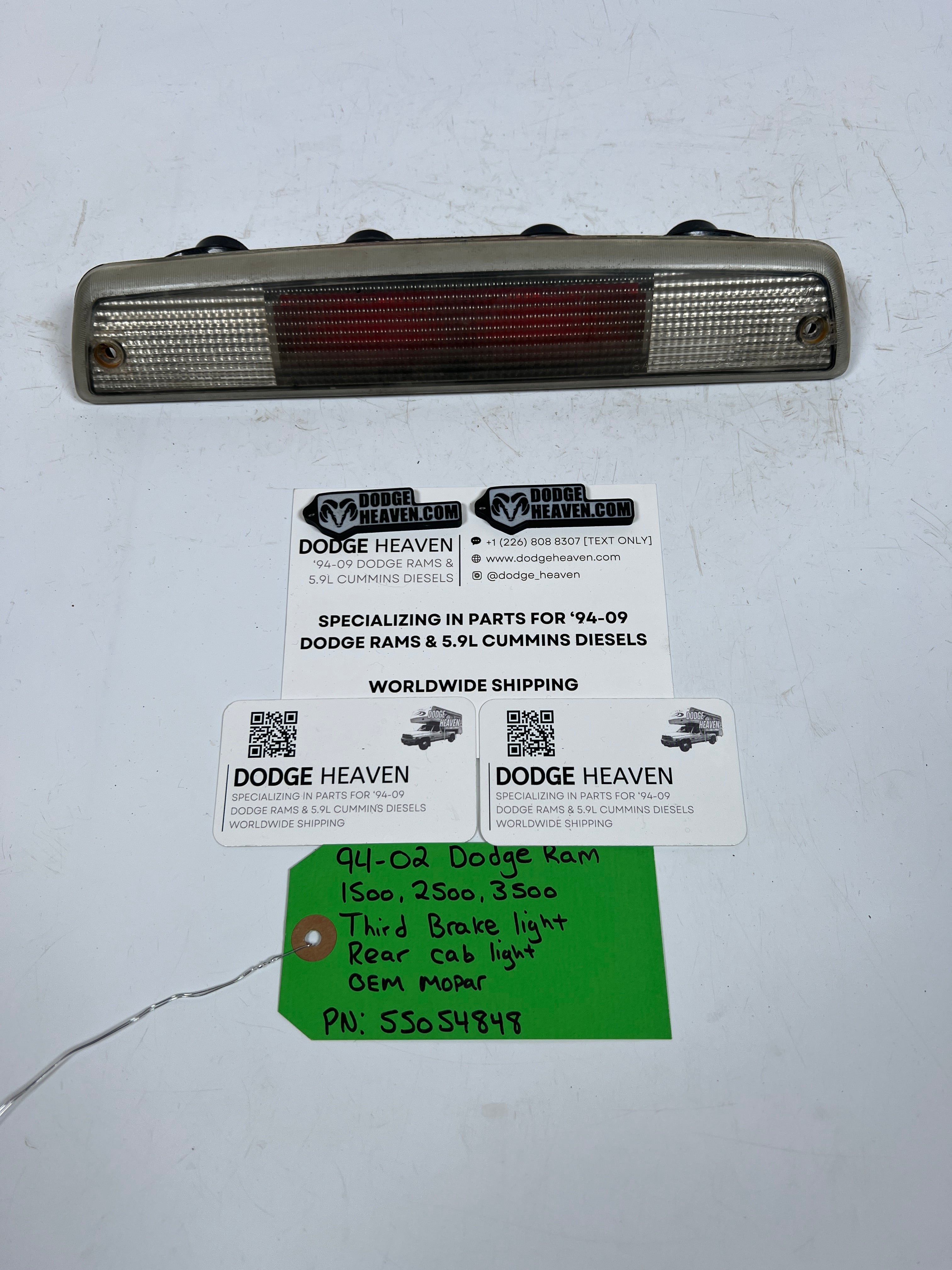 1994-2002 Dodge Ram 1500-3500 Third Brake Light Rear Cab Light