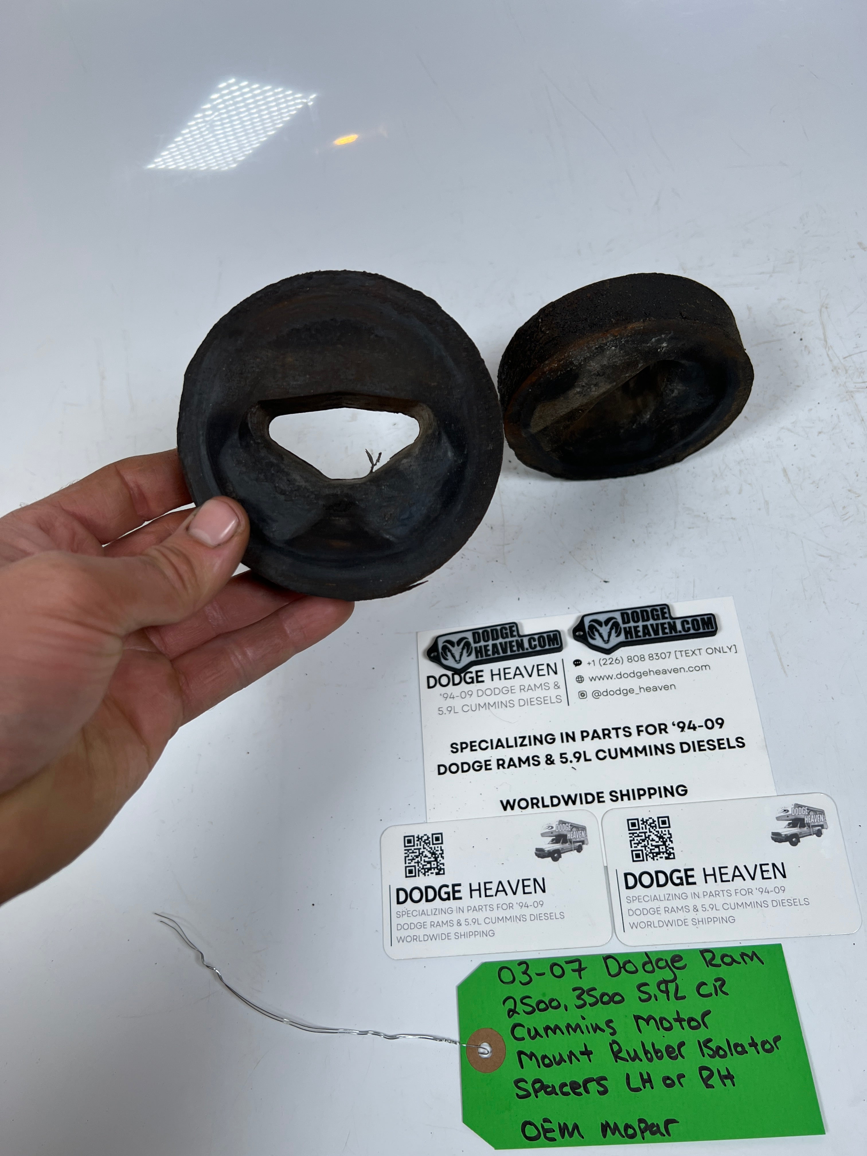 2003-2007 Dodge Ram 5.9L CR Cummins Motor Mount Rubber Isolators LH or RH