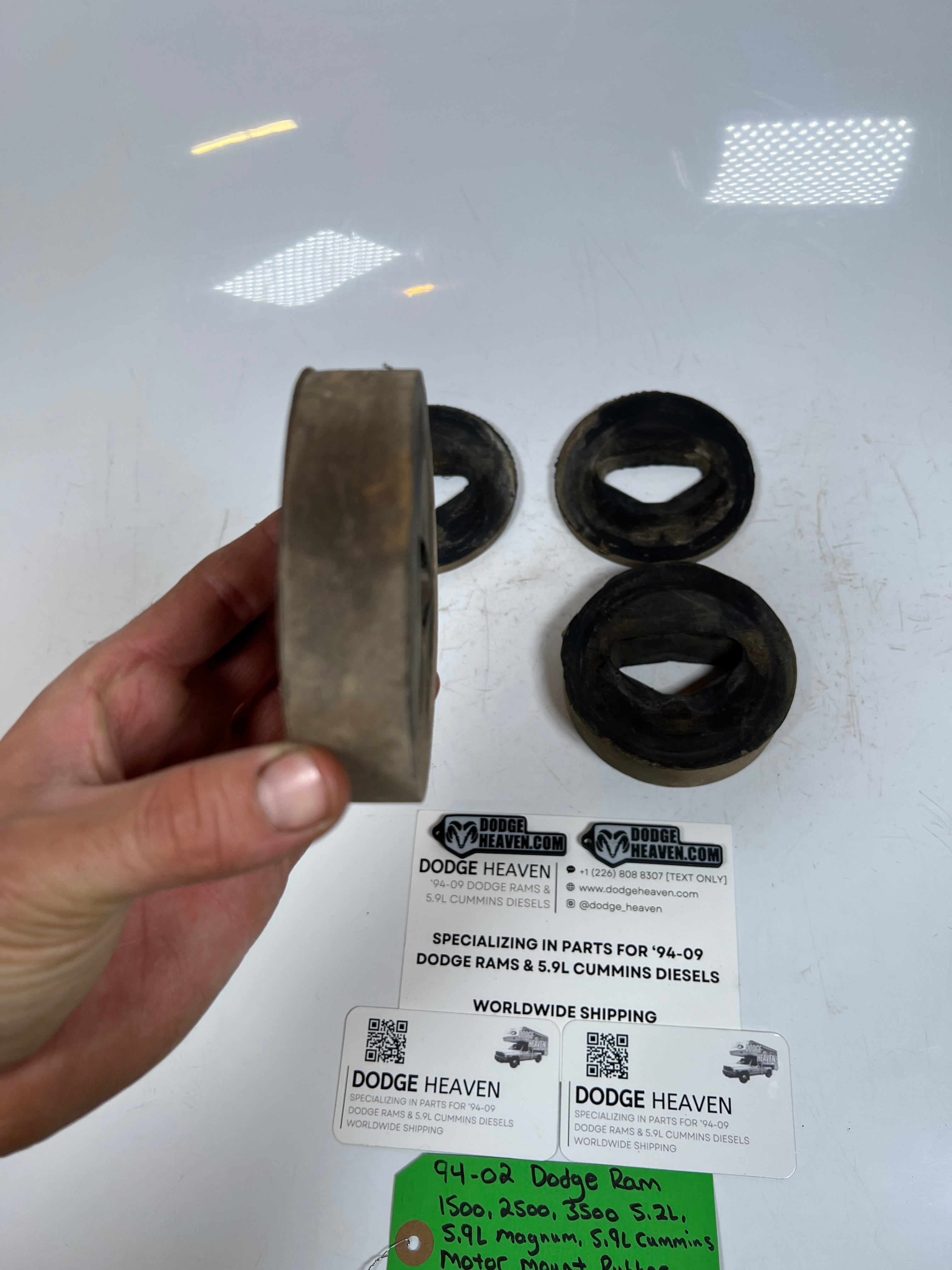 1994-2002 Dodge Ram Gas & Diesel Motor Mount Rubber Isolator Spacer QTY 2