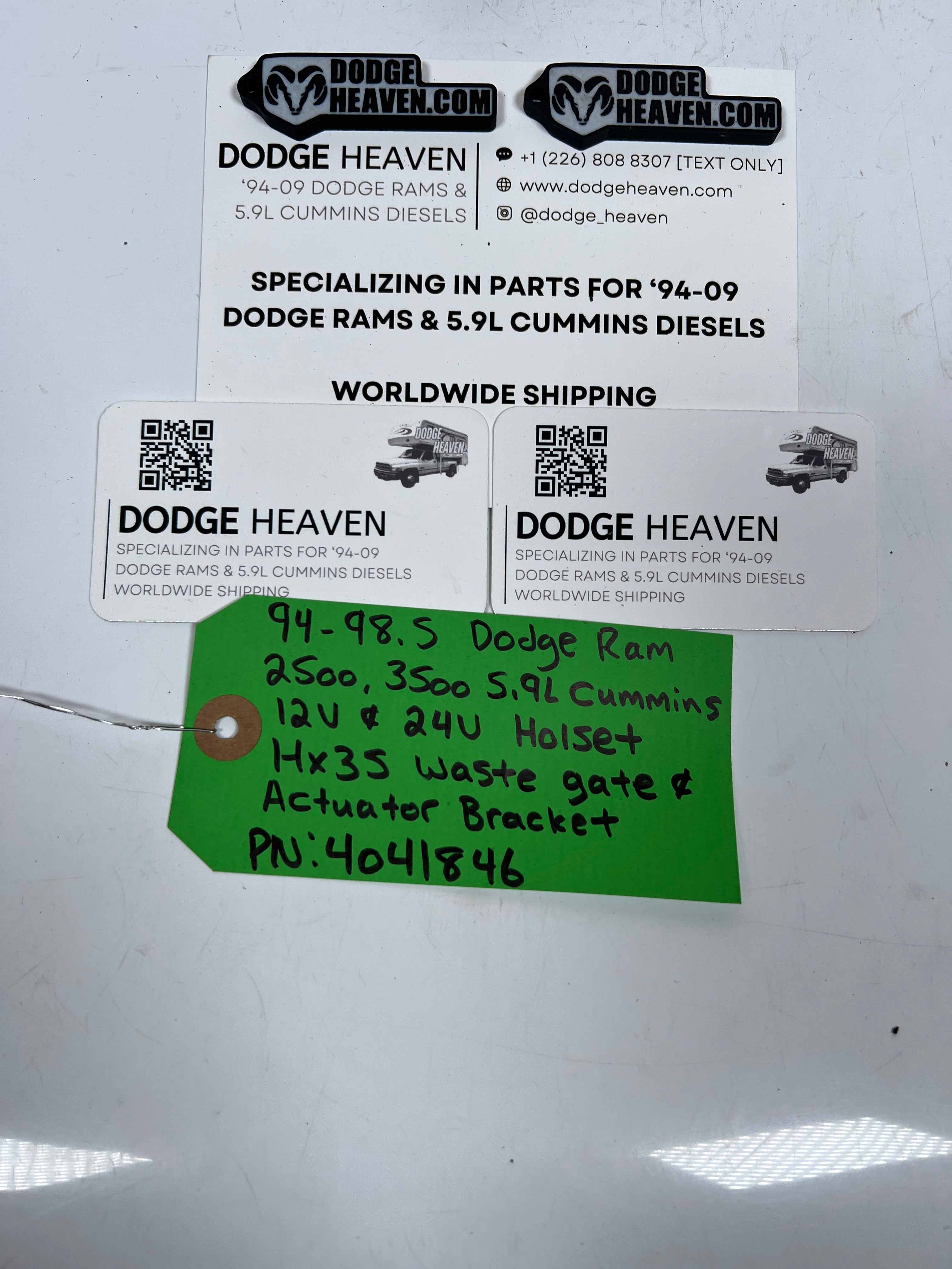 1994-1998.5 Dodge Ram 5.9L Cummins HX35 Waste Gate & Actuator Bracket