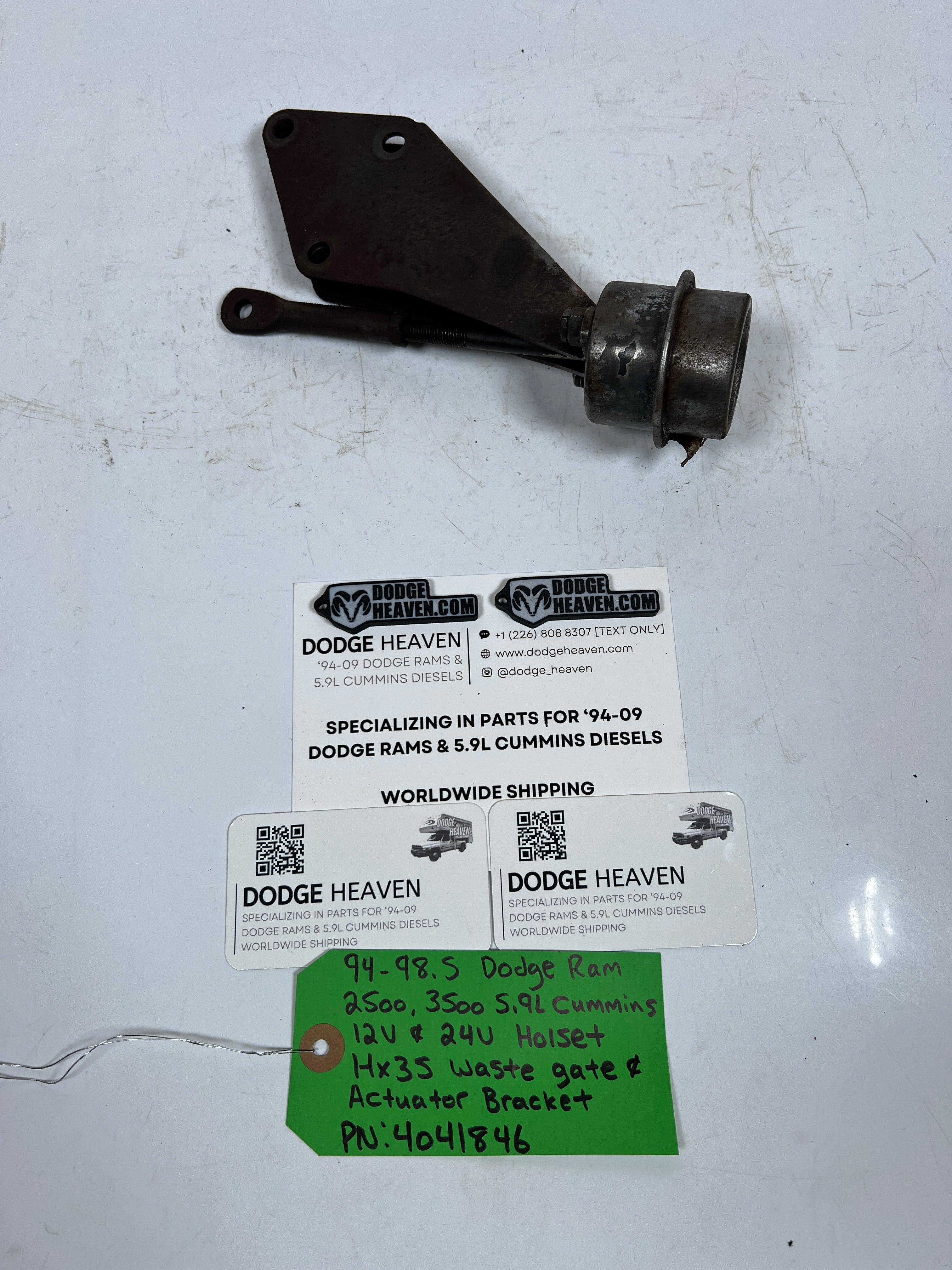 1994-1998.5 Dodge Ram 5.9L Cummins HX35 Waste Gate & Actuator Bracket