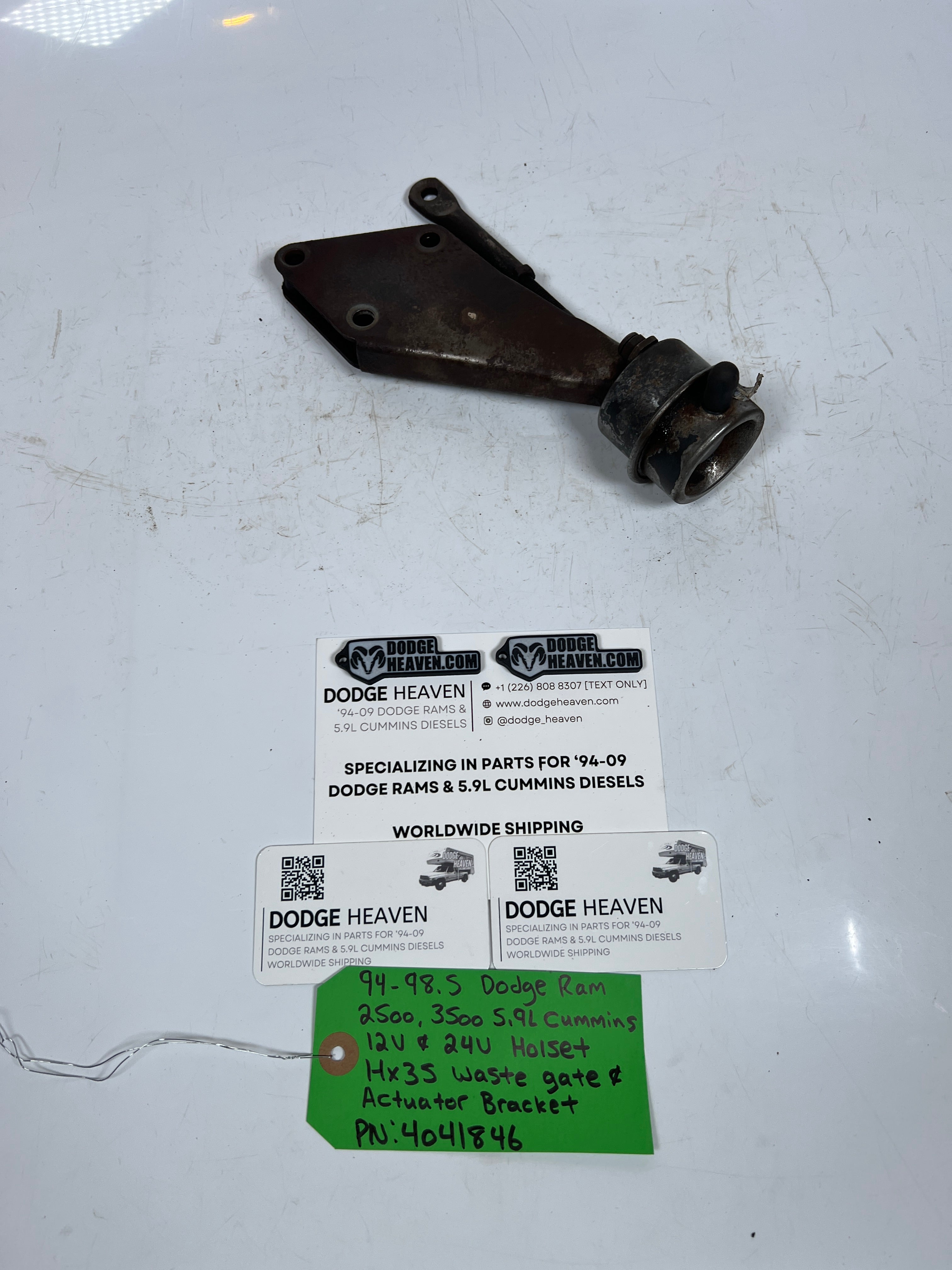 1994-1998.5 Dodge Ram 5.9L Cummins HX35 Waste Gate & Actuator Bracket