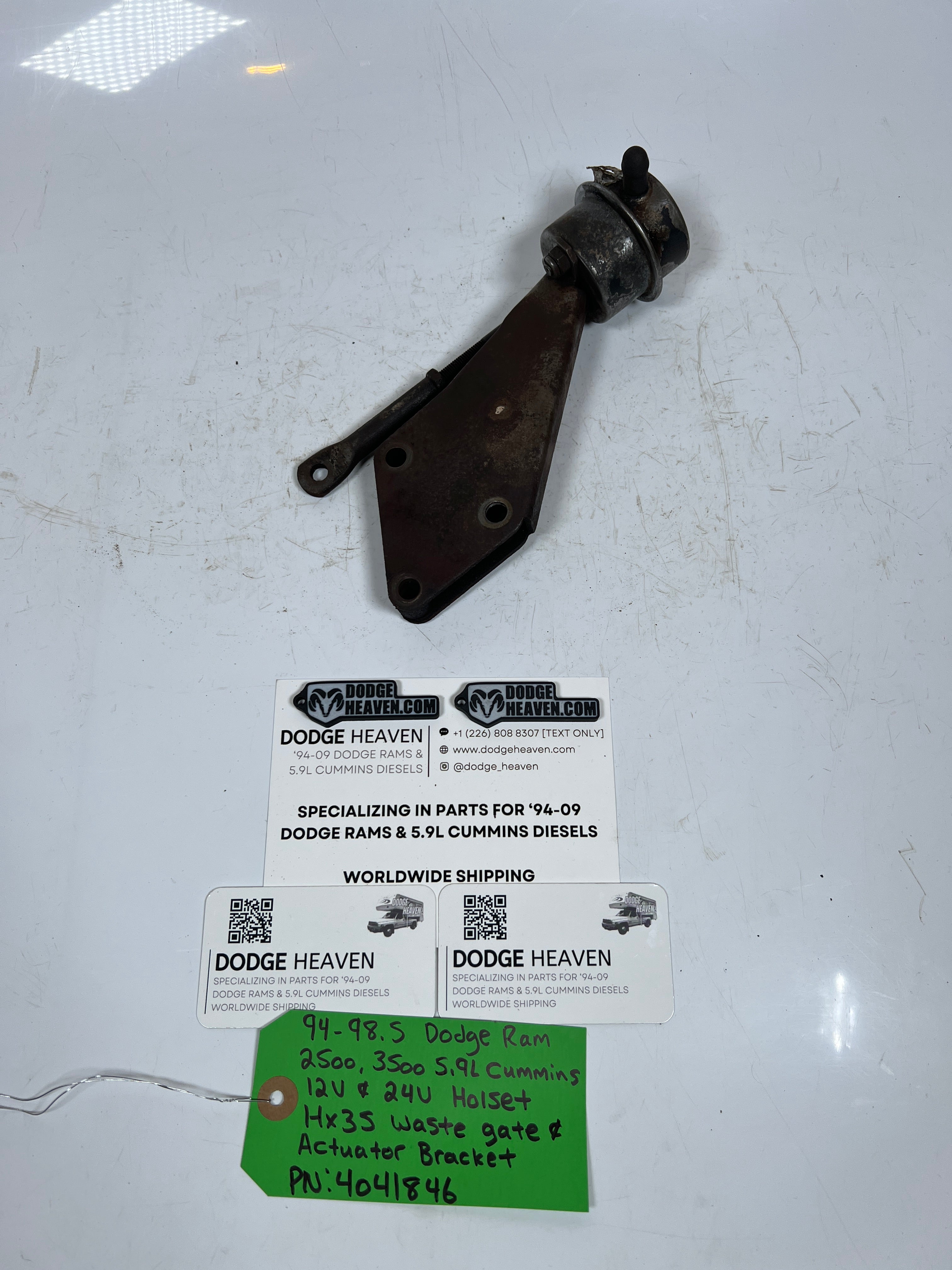 1994-1998.5 Dodge Ram 5.9L Cummins HX35 Waste Gate & Actuator Bracket