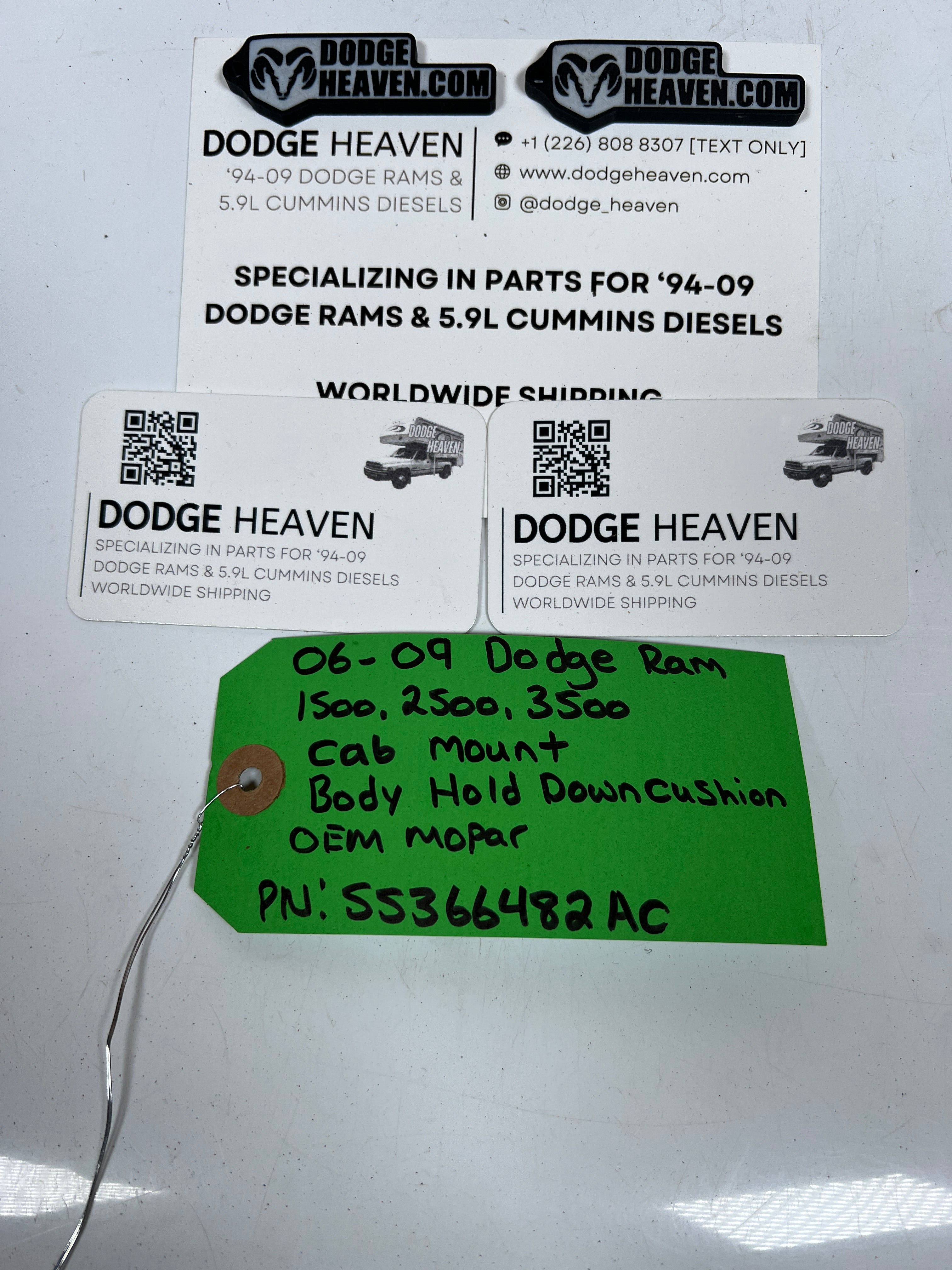 2006-2009 Dodge Ram 1500-3500 Cab Mount Body Hold Down Bushing
