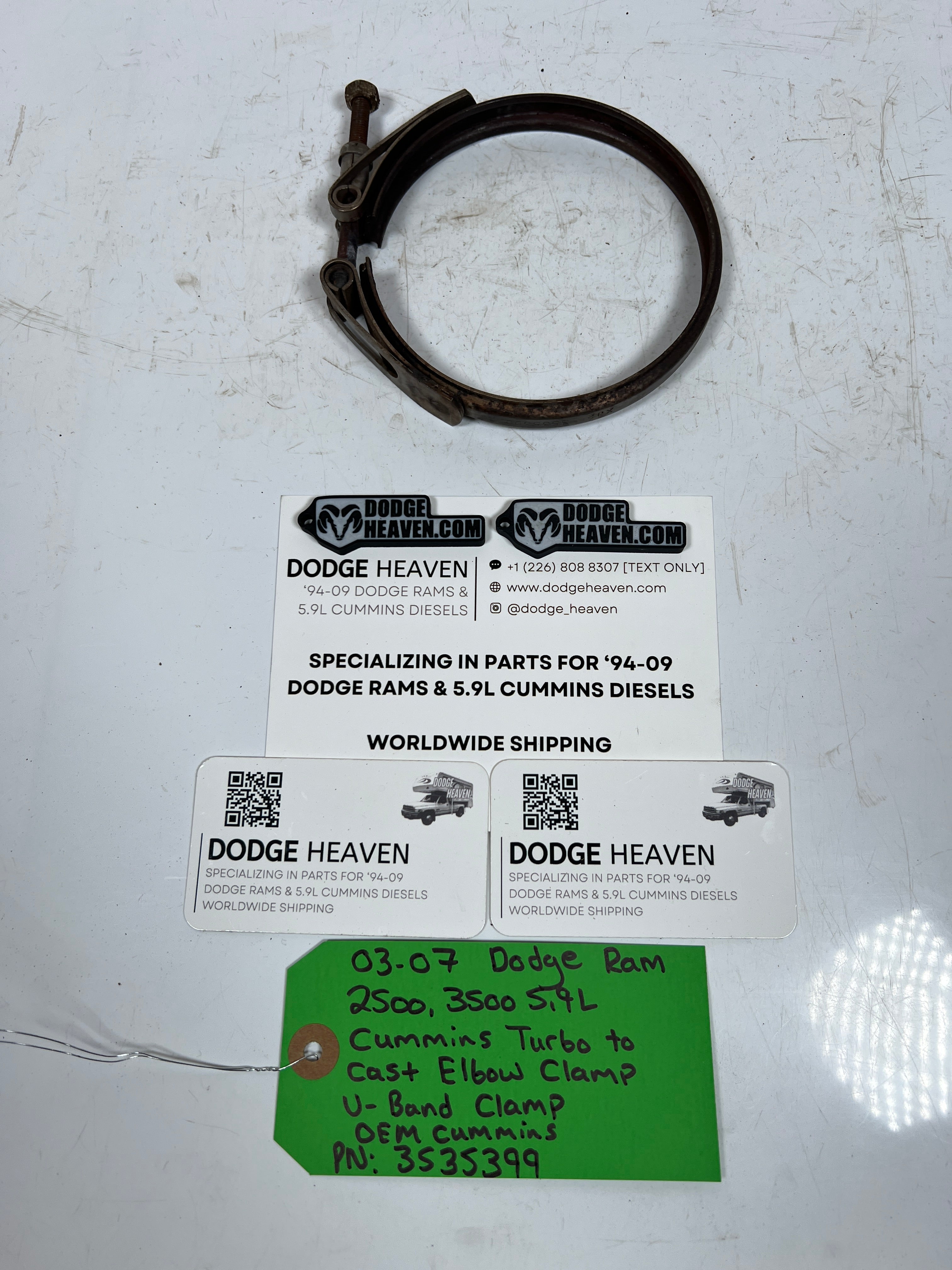 2003-2007 Dodge Ram 5.9L Cummins Turbo to Exhaust Elbow V-band Clamp