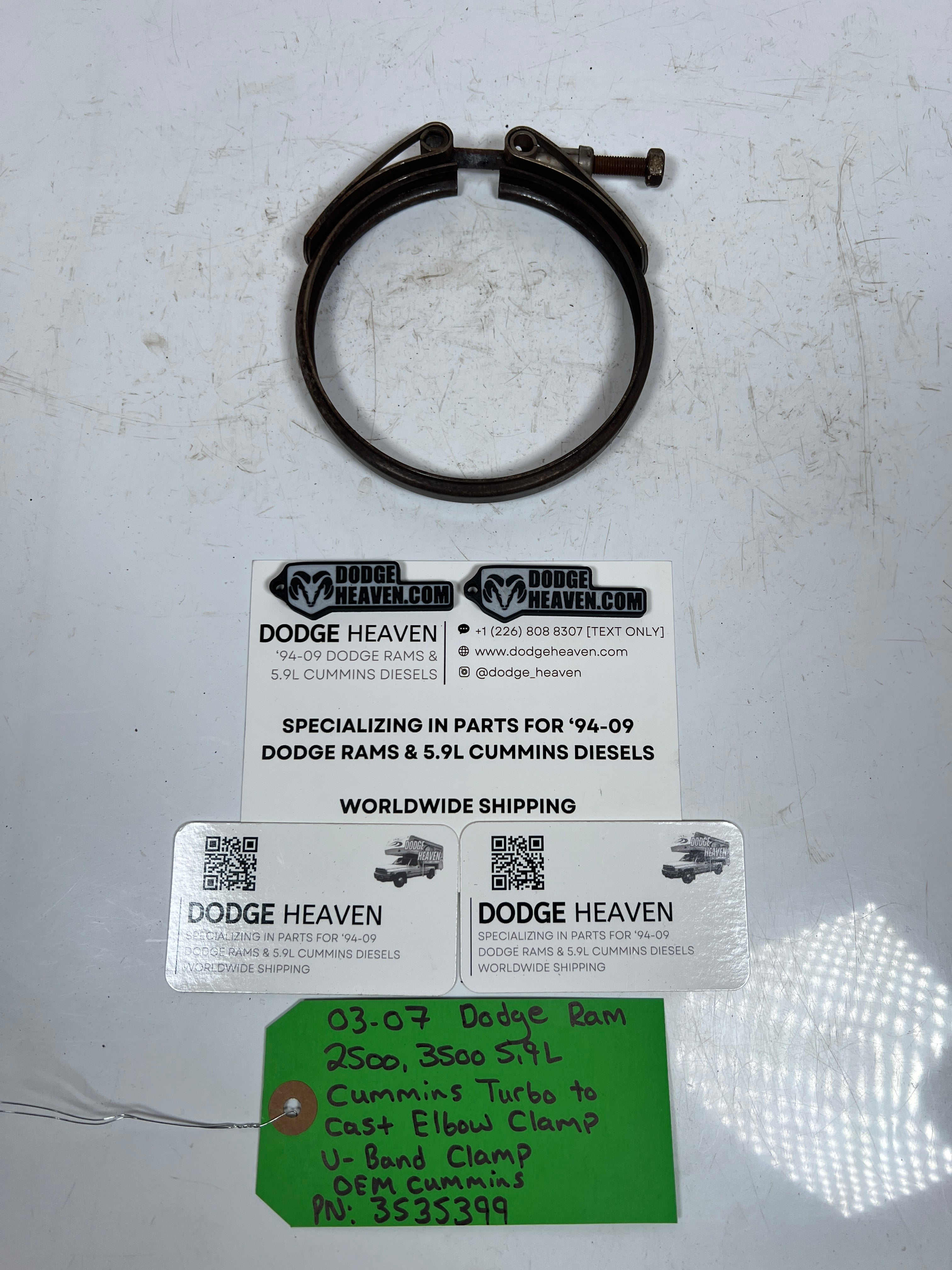 2003-2007 Dodge Ram 5.9L Cummins Turbo to Exhaust Elbow V-band Clamp