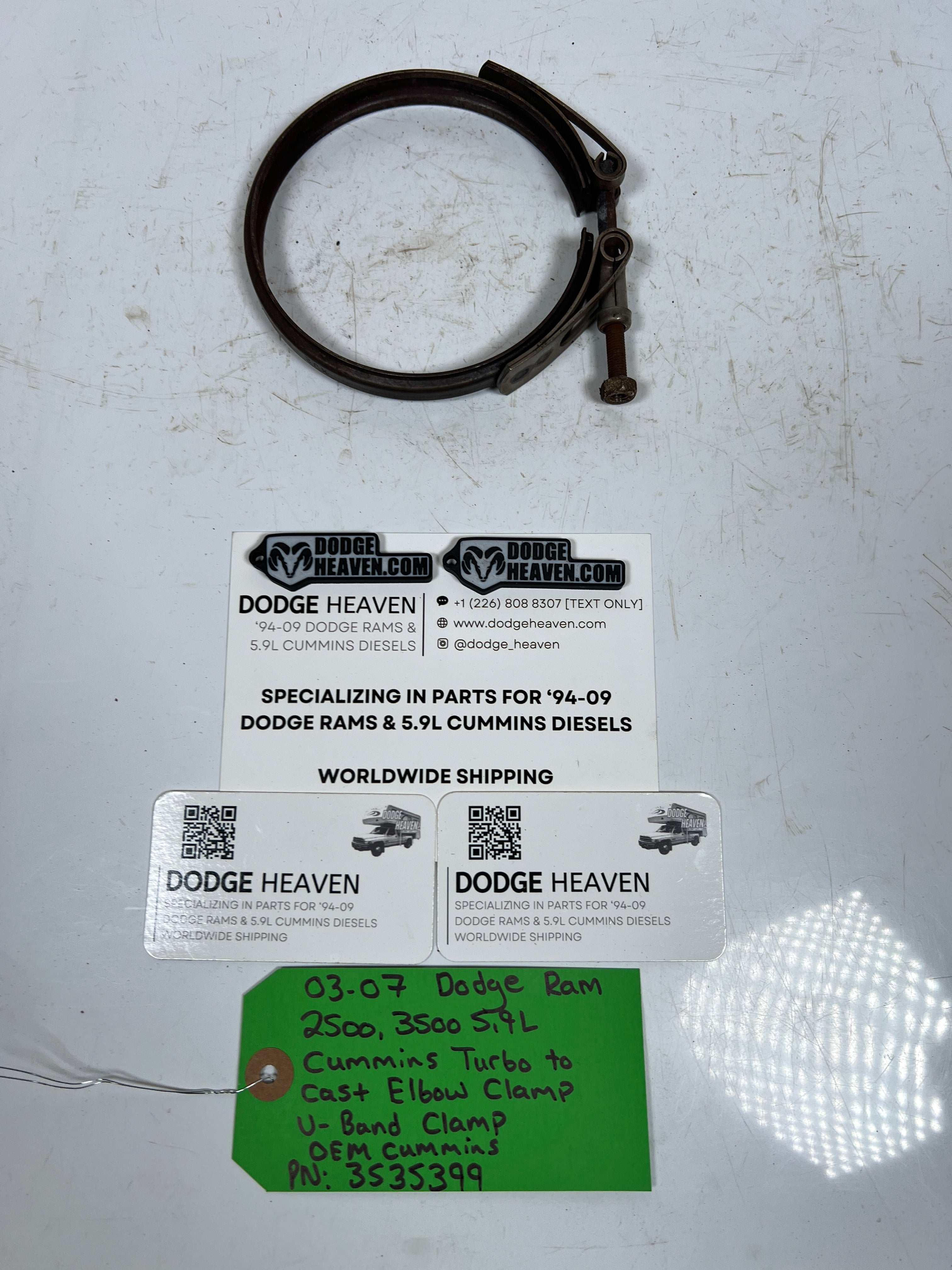 2003-2007 Dodge Ram 5.9L Cummins Turbo to Exhaust Elbow V-band Clamp