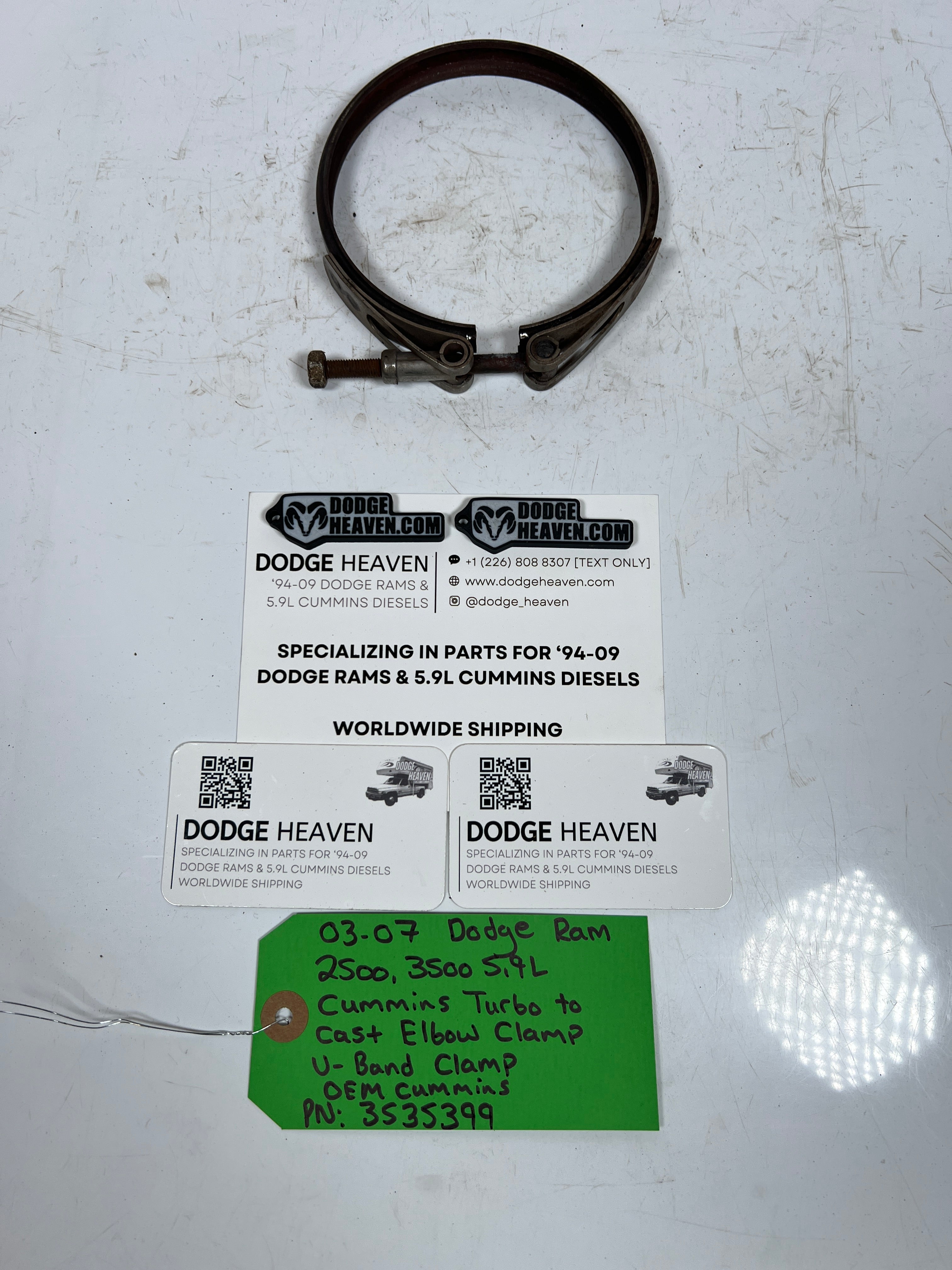 2003-2007 Dodge Ram 5.9L Cummins Turbo to Exhaust Elbow V-band Clamp