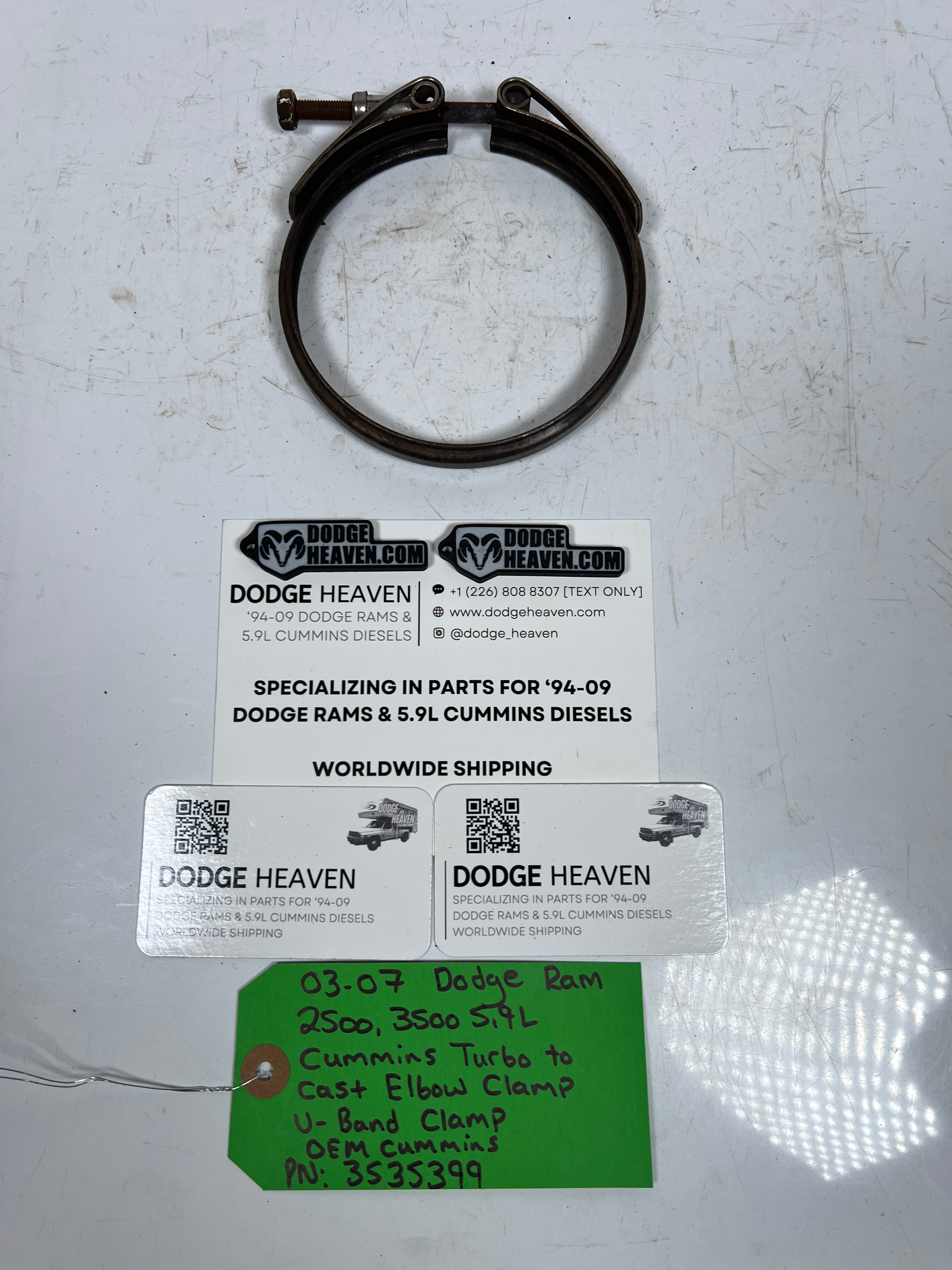 2003-2007 Dodge Ram 5.9L Cummins Turbo to Exhaust Elbow V-band Clamp