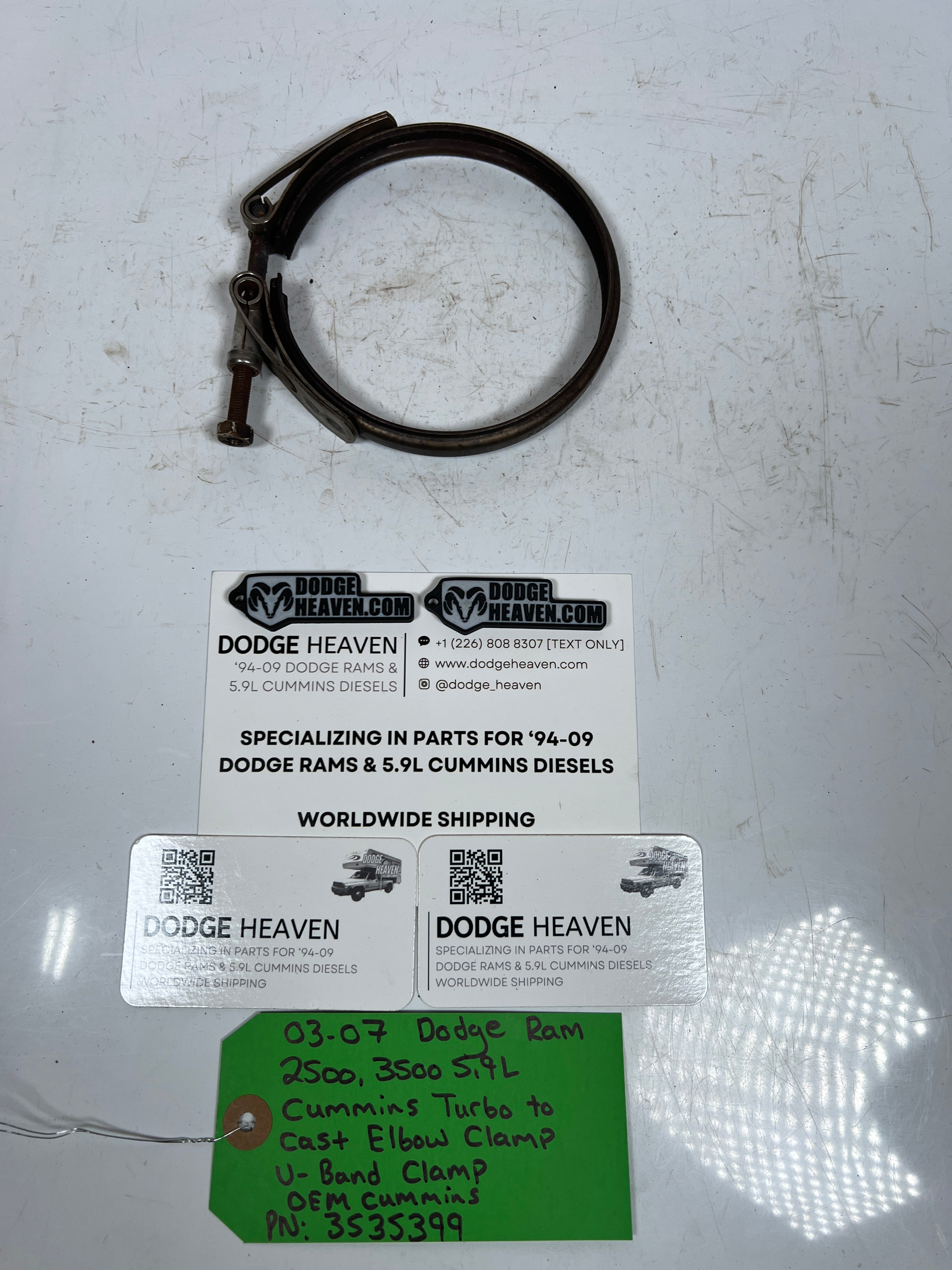 2003-2007 Dodge Ram 5.9L Cummins Turbo to Exhaust Elbow V-band Clamp