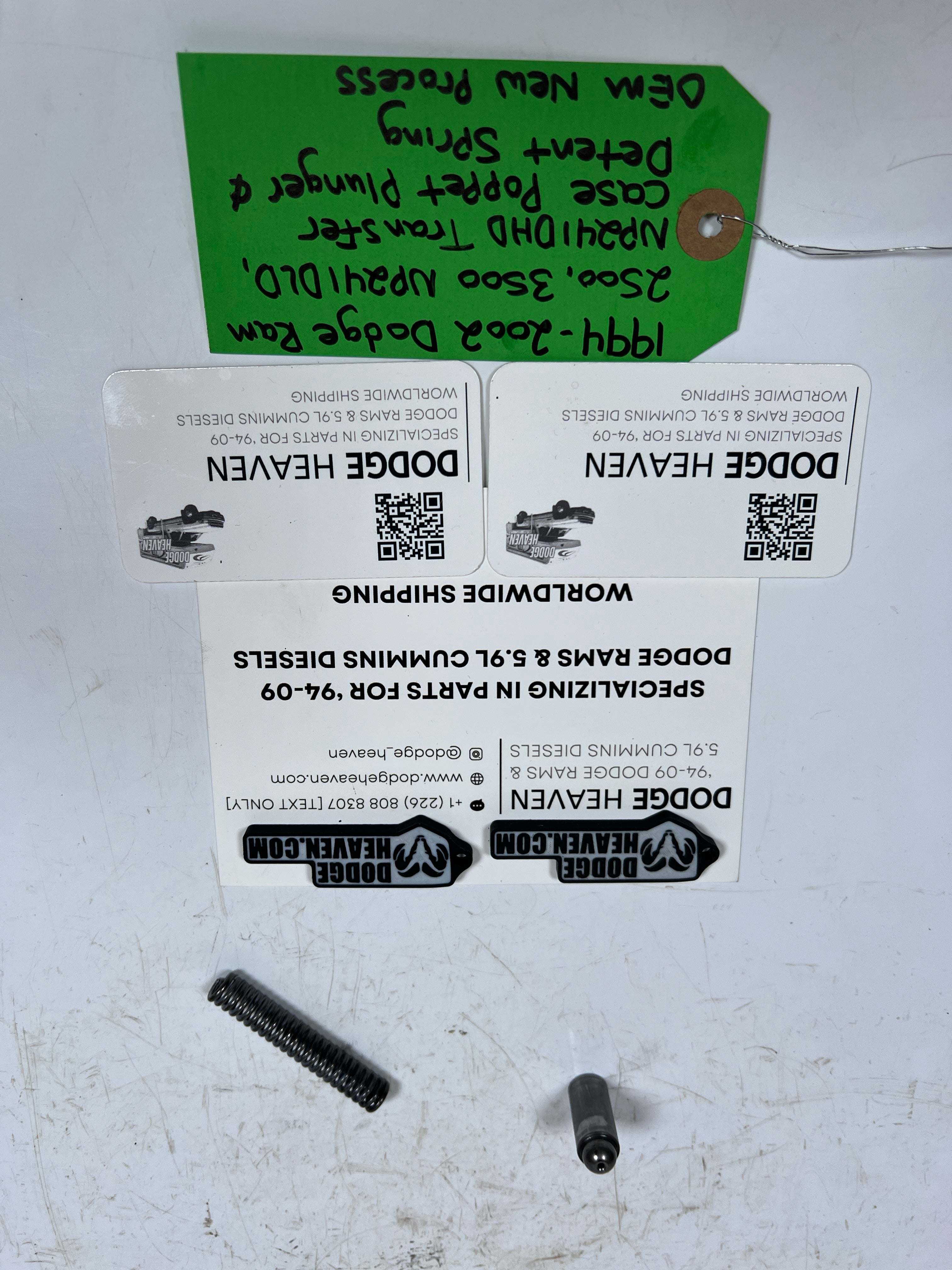 1994-2002 Dodge Ram 241DLD 241DHD Transfer Case Poppet Plunger & Detent Spring