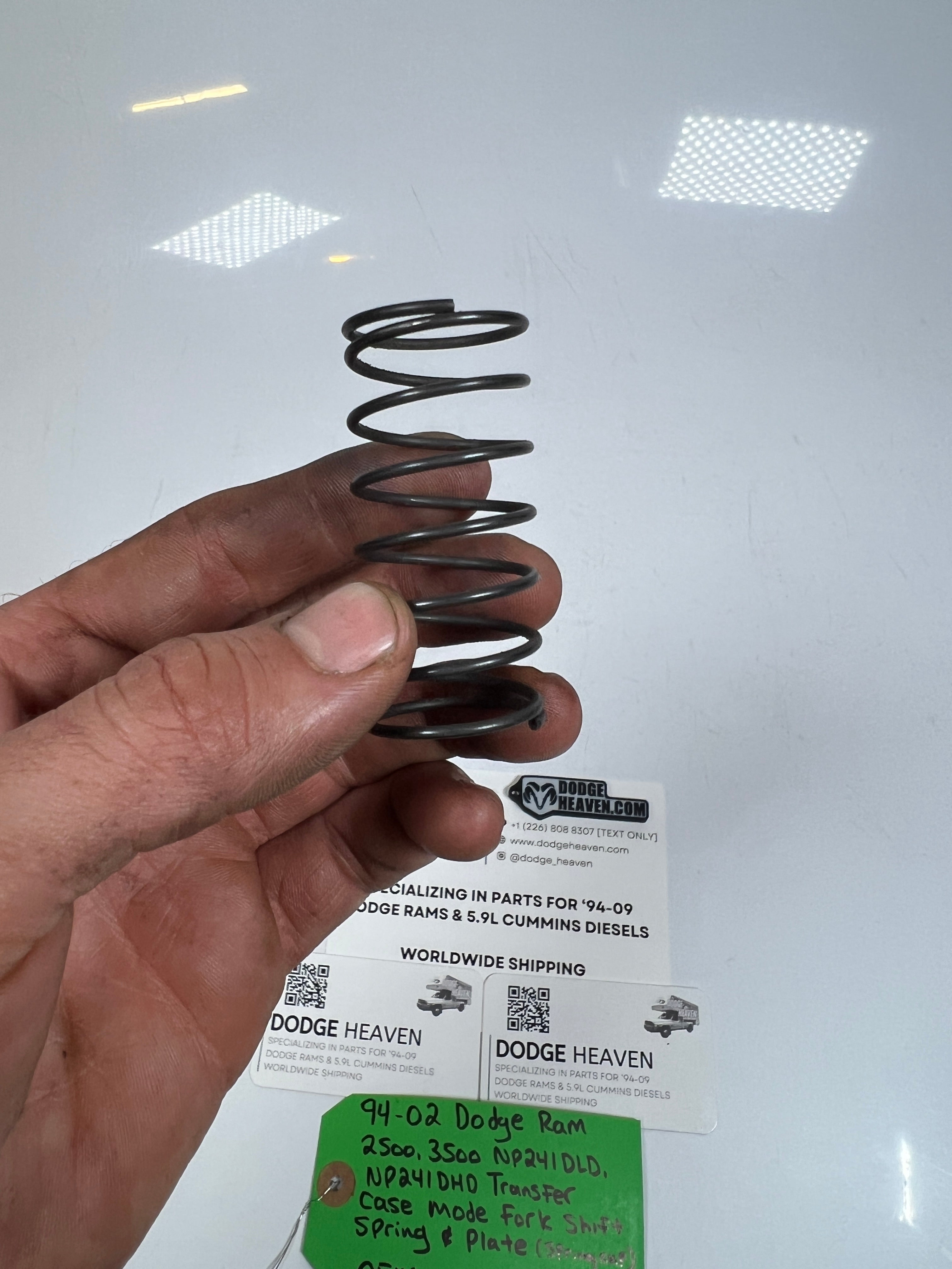 1994-2002 Dodge Ram 241DLD 241DHD Transfer Case Mode Fork Shift Spring & Plate
