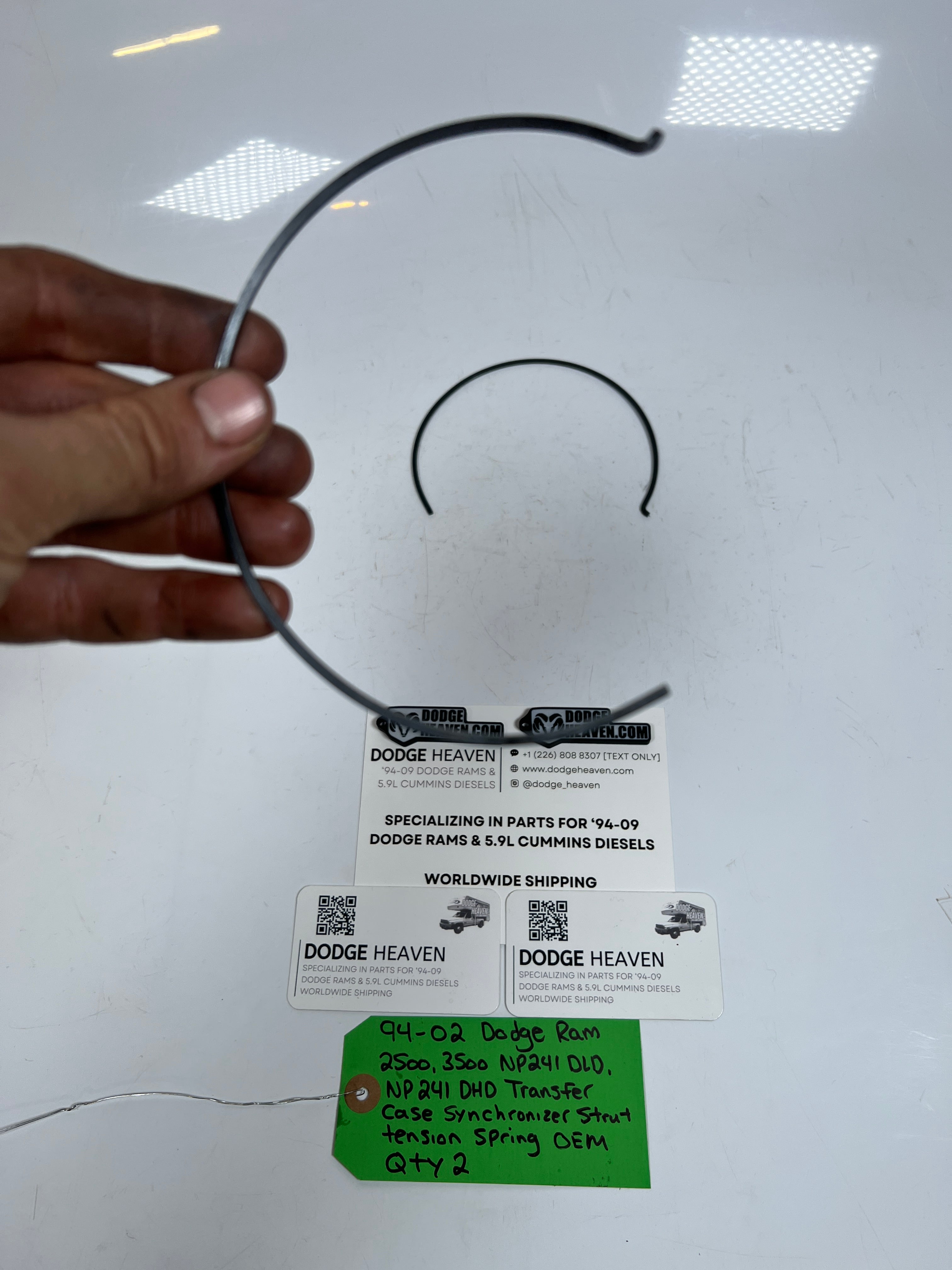 1994-2002 Dodge Ram 241DLD 241DHD Transfer Case Synchro Strut Tension Spring