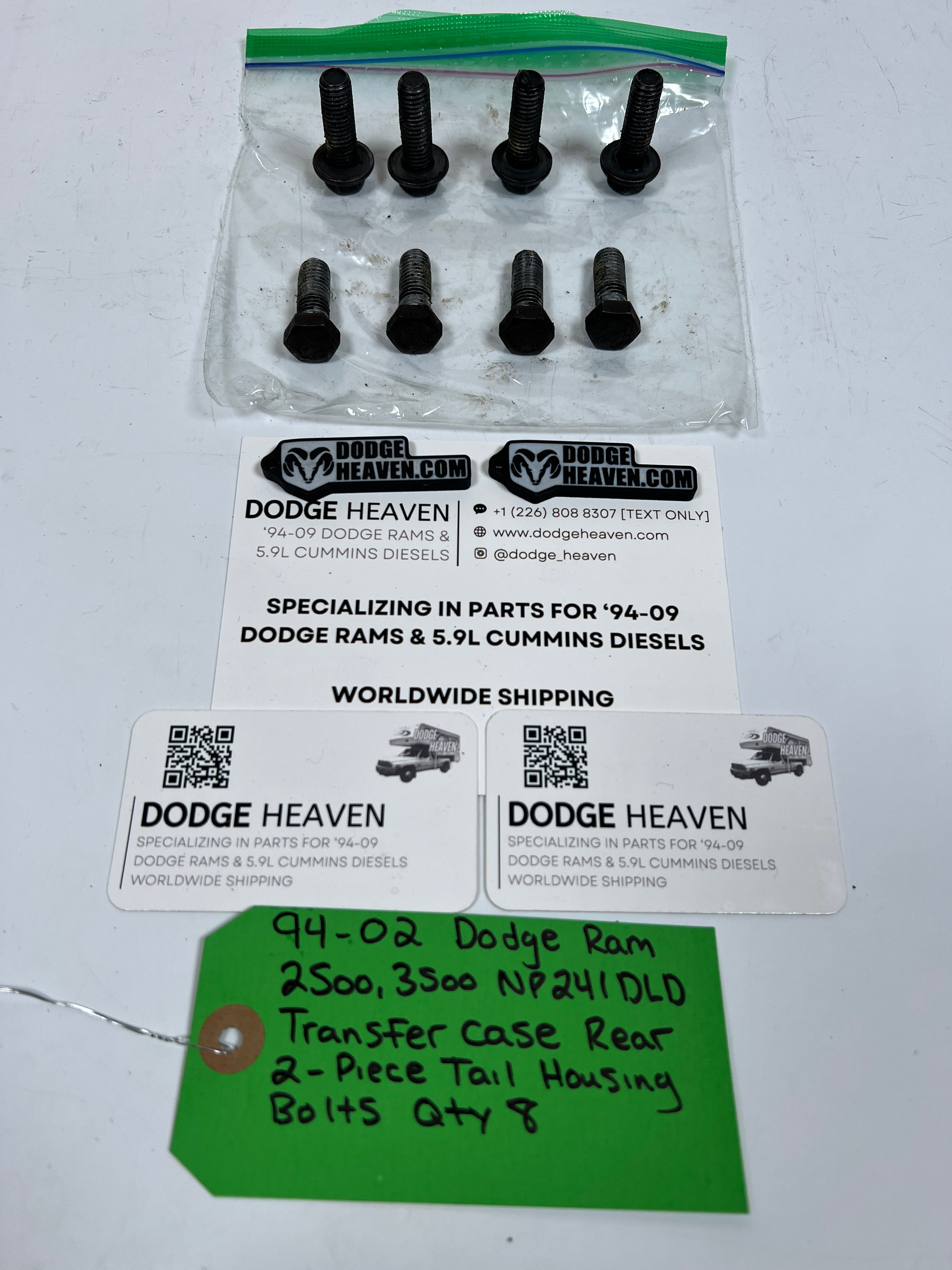 1994-2002 Dodge Ram 241DLD Transfer Case Rear 2-Piece Tail Housing Bolts QTY 8