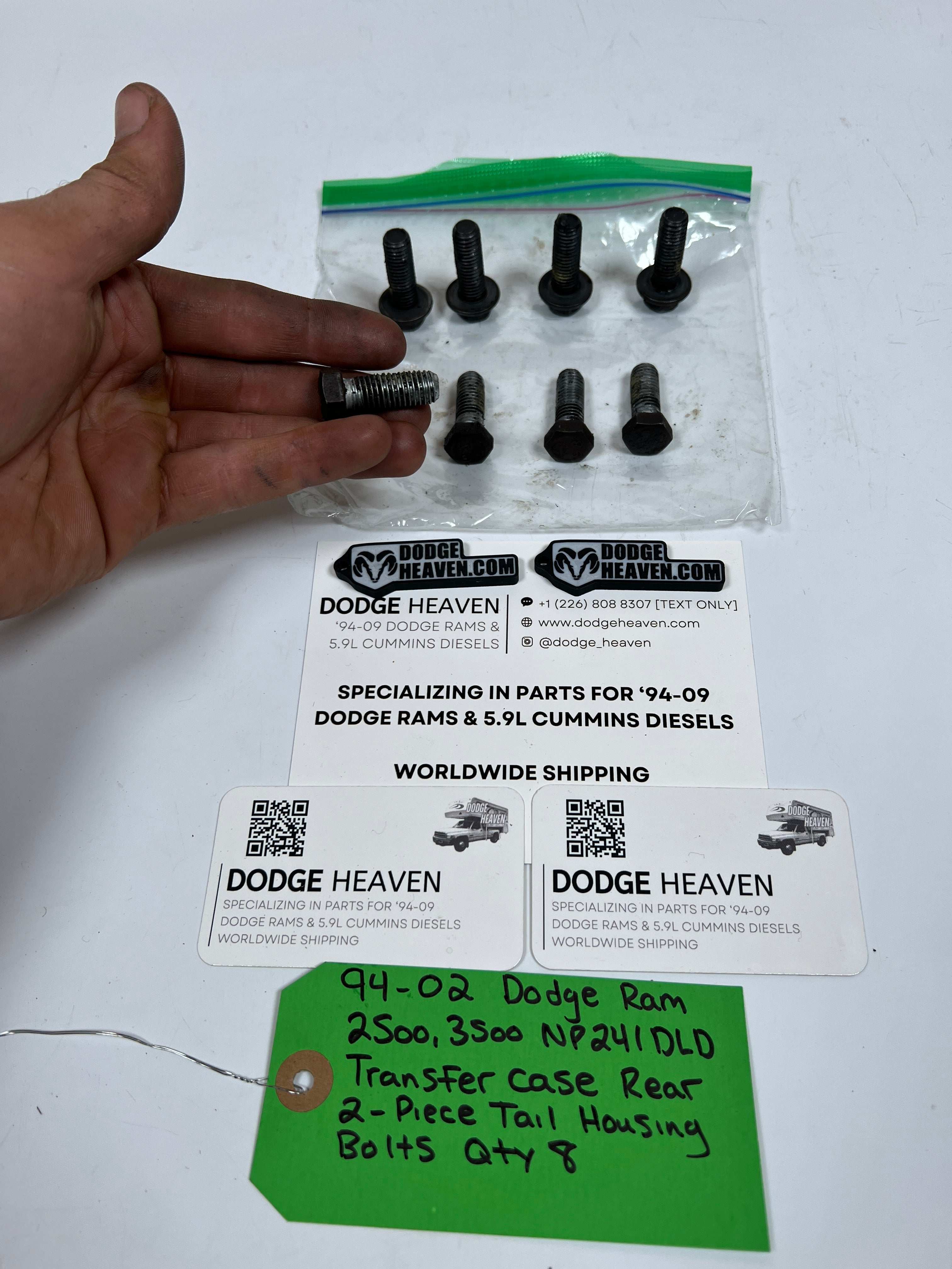 1994-2002 Dodge Ram 241DLD Transfer Case Rear 2-Piece Tail Housing Bolts QTY 8