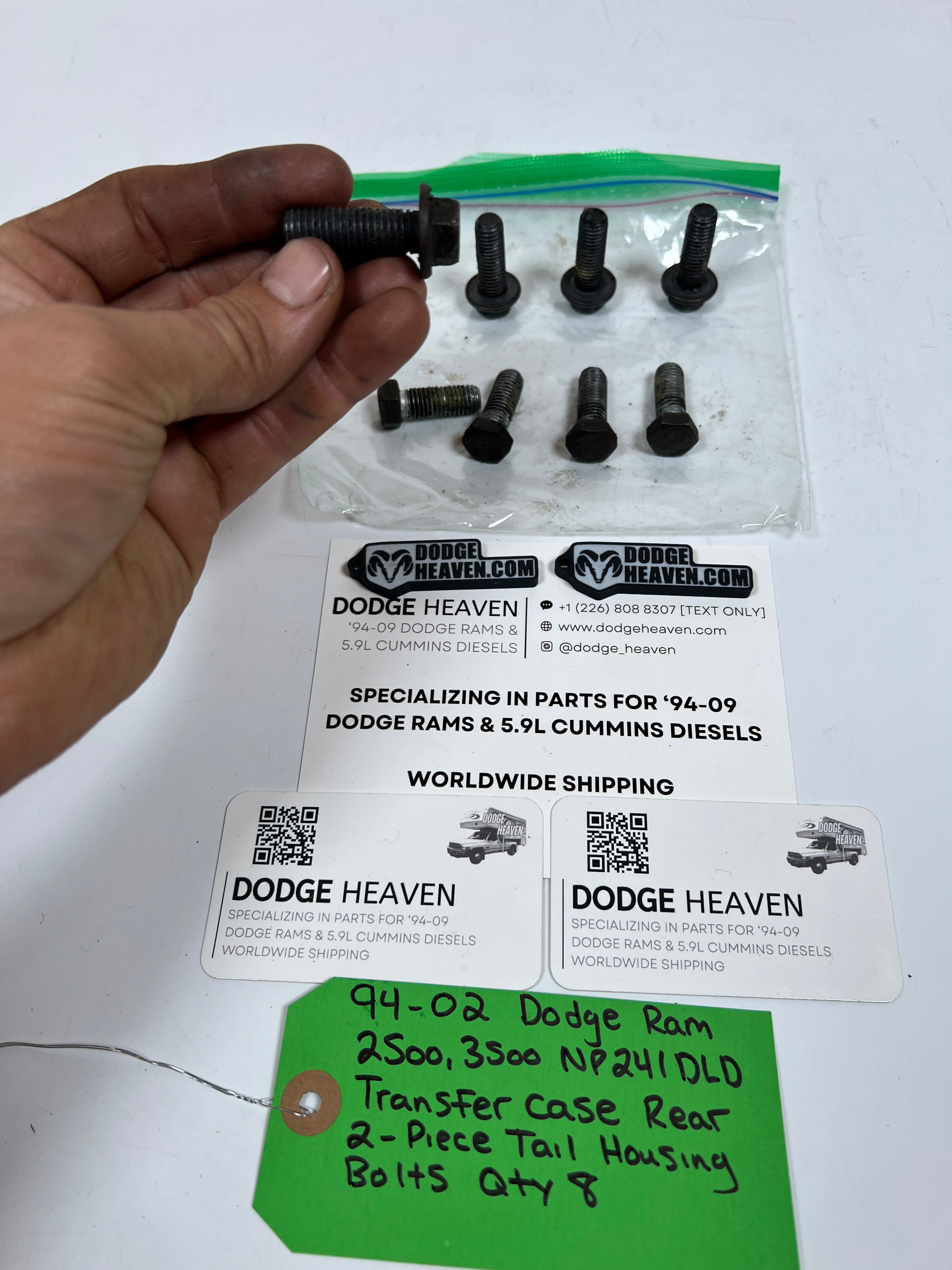 1994-2002 Dodge Ram 241DLD Transfer Case Rear 2-Piece Tail Housing Bolts QTY 8