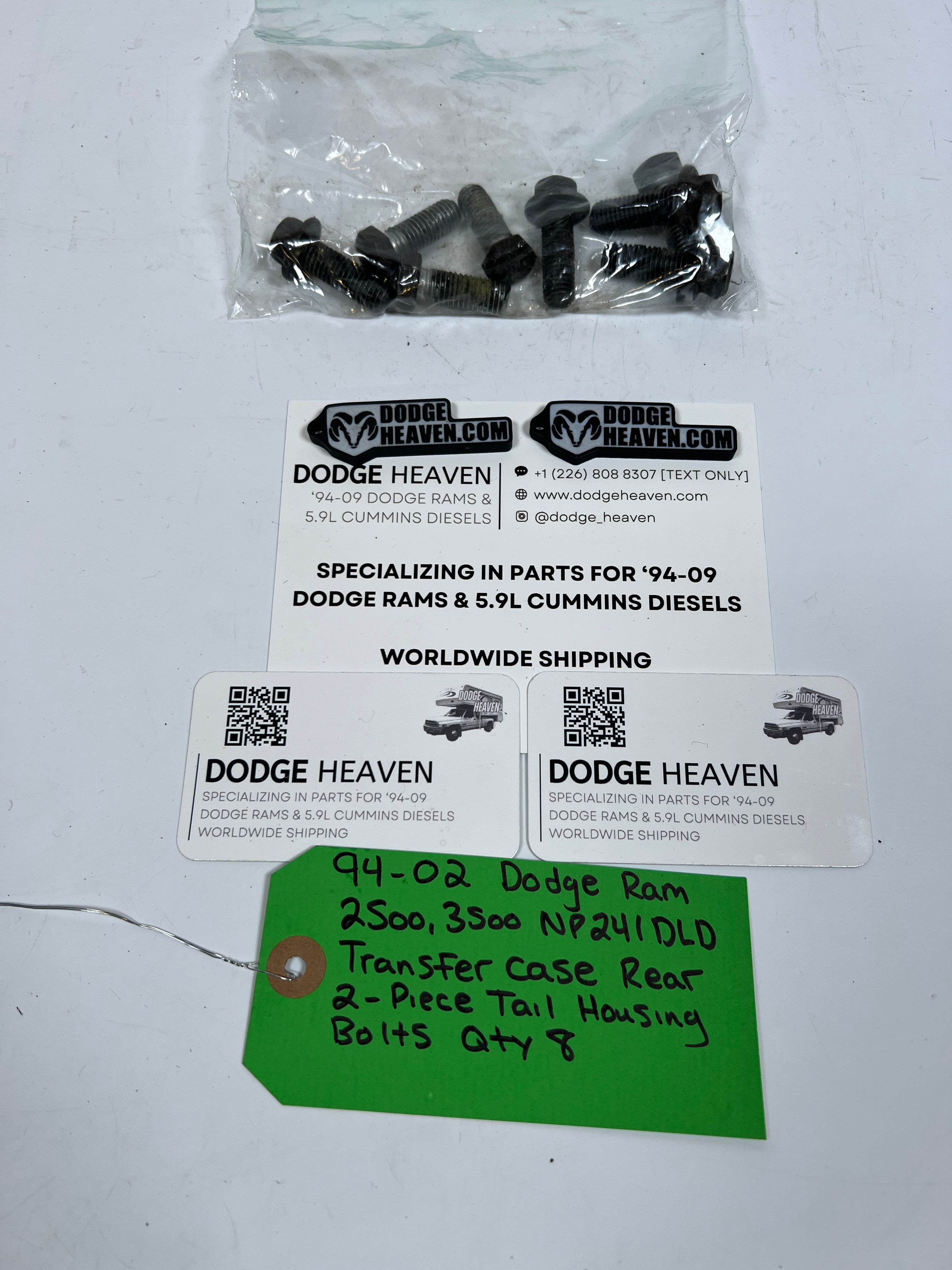 1994-2002 Dodge Ram 241DLD Transfer Case Rear 2-Piece Tail Housing Bolts QTY 8