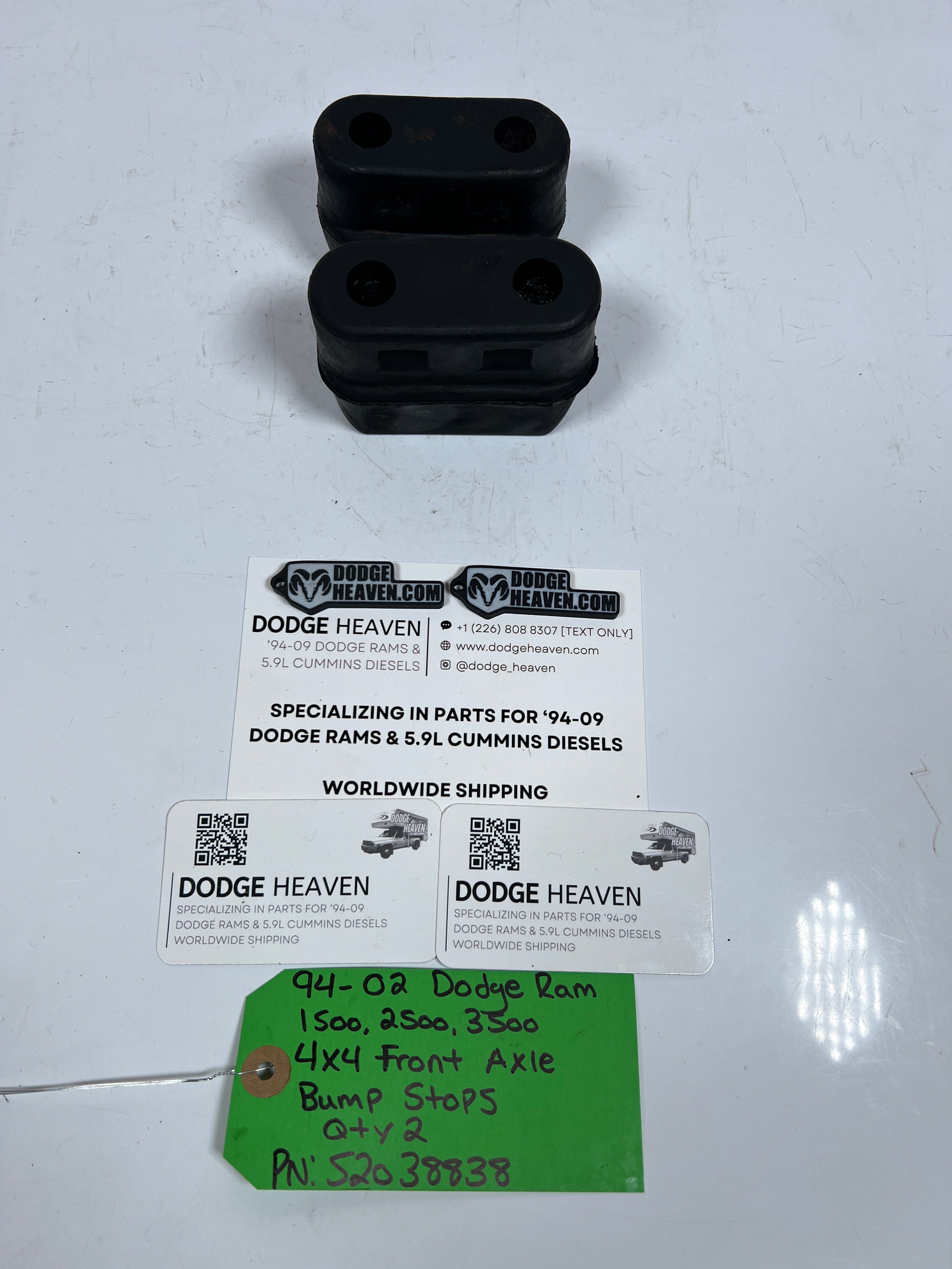 1994-2002 Dodge Ram 1500-3500 4x4 Front Axle Bump Stops QTy 2 52038838