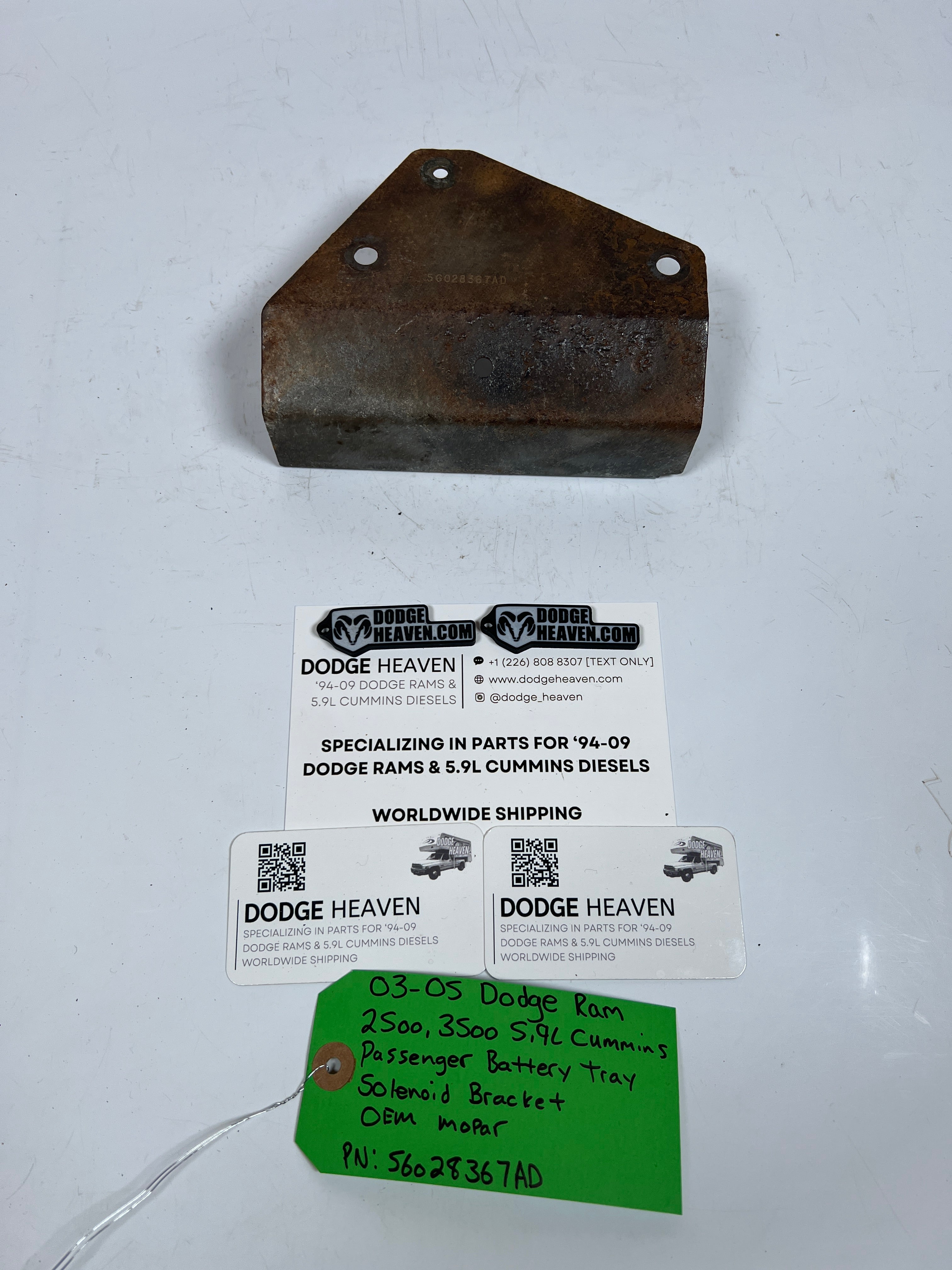 2003-2005 Dodge Ram 5.9L Cummins RH Battery Tray Solenoid Bracket