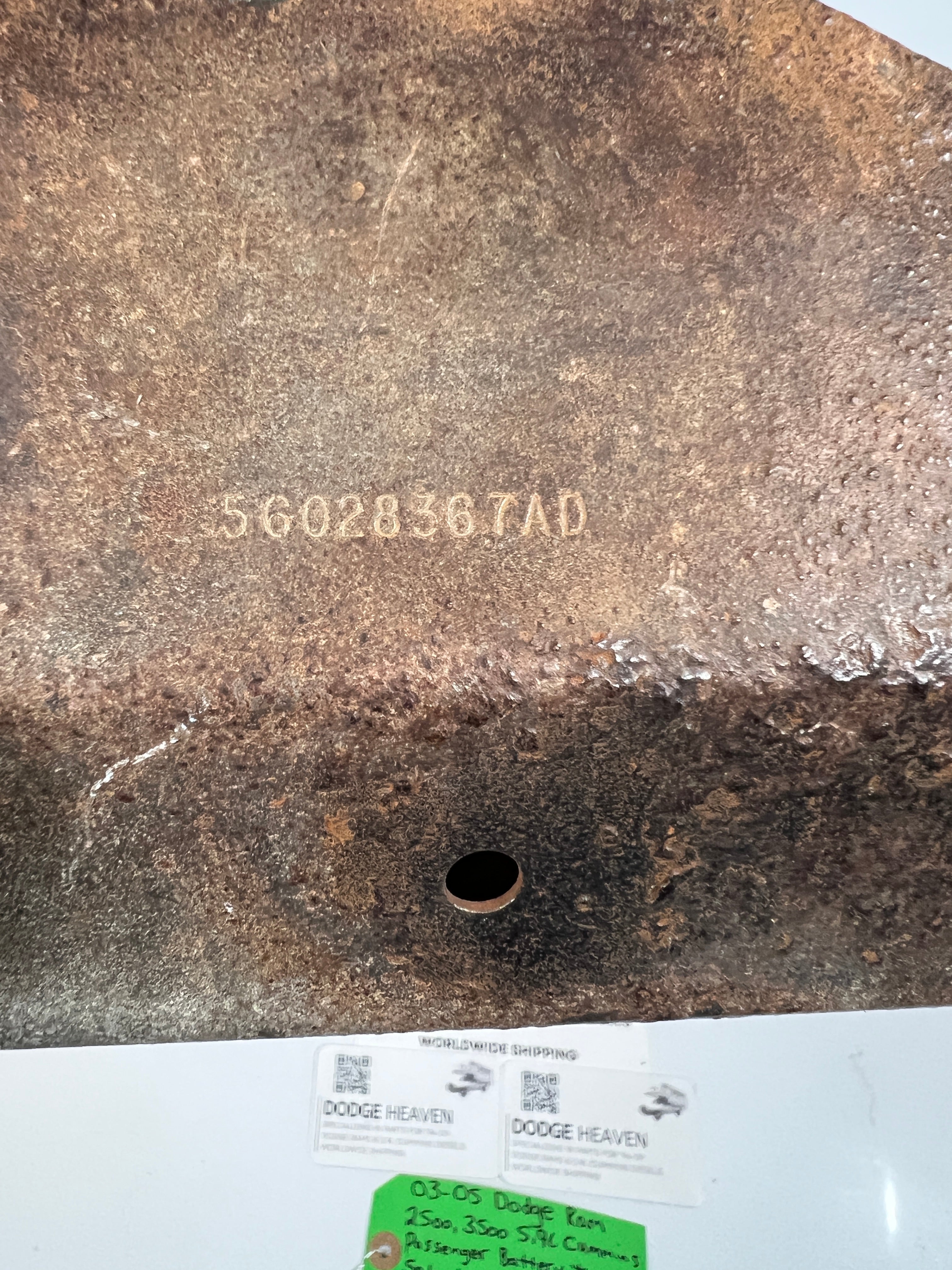 2003-2005 Dodge Ram 5.9L Cummins RH Battery Tray Solenoid Bracket